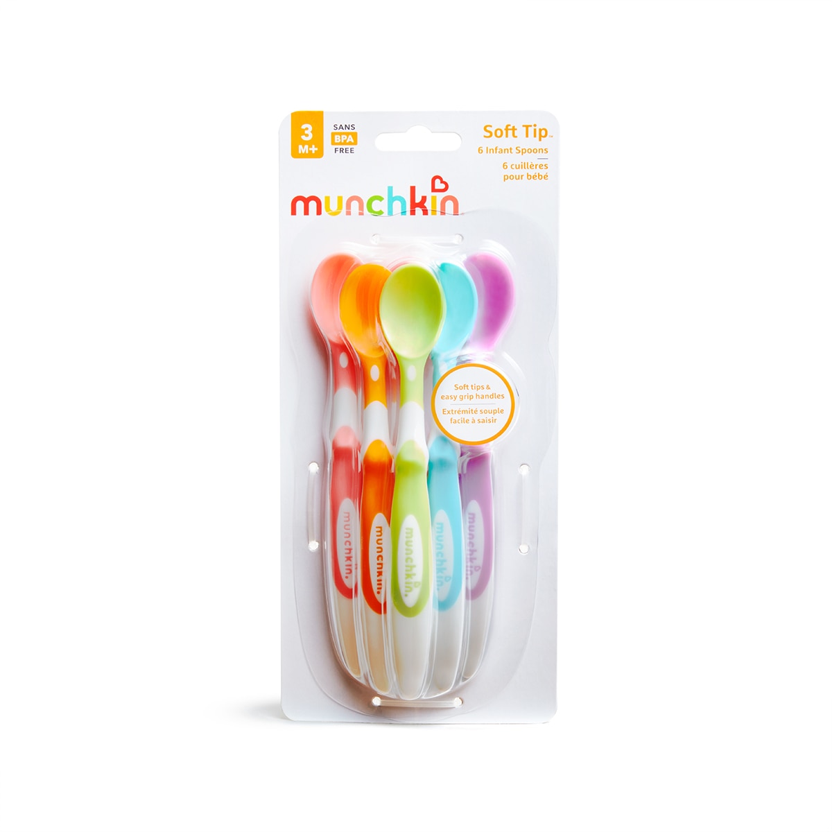 Juego de 6 Cucharas Munchkin con Punta Blanda multicolor Multicolor Multicolor-2