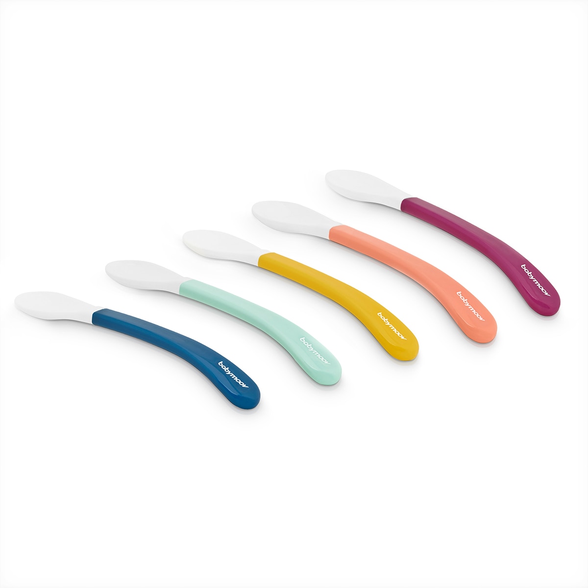 Conjunto de 5 colheres Babymoov tamanho 2 ergonómicas multicolor Multicolor-3