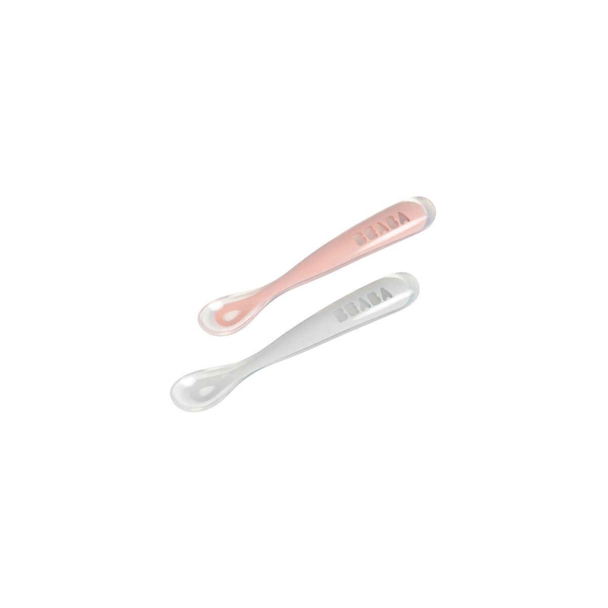 Conjunto de 2 Colheres de Silicone 1.ª Idade com Estojo Cinzento-2