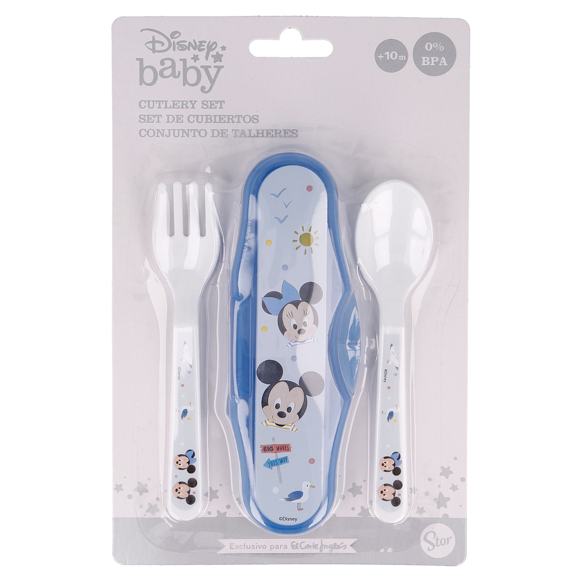 Jogo de Talheres Mickey/Minnie com Estojo Multicolor-4