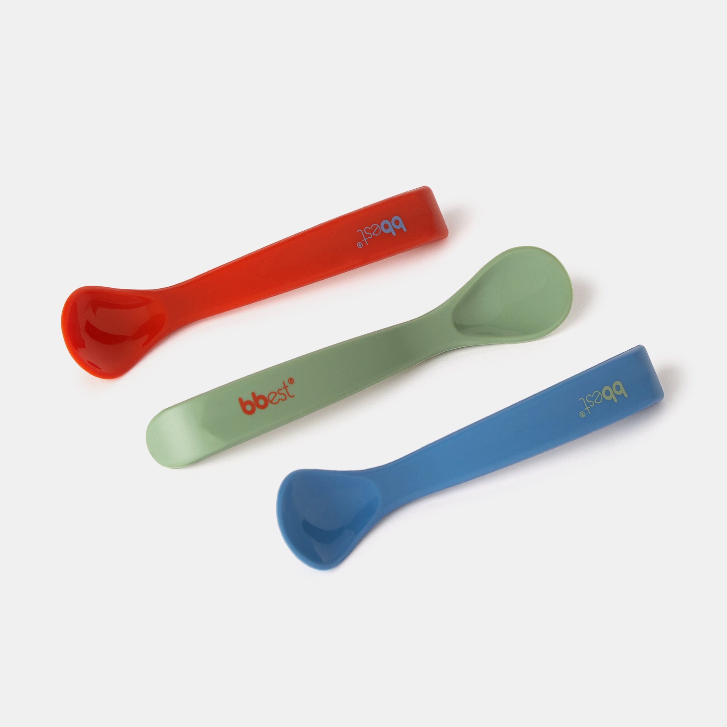Pack de 3 Colheres de Silicone para Bebés Multicolor-1
