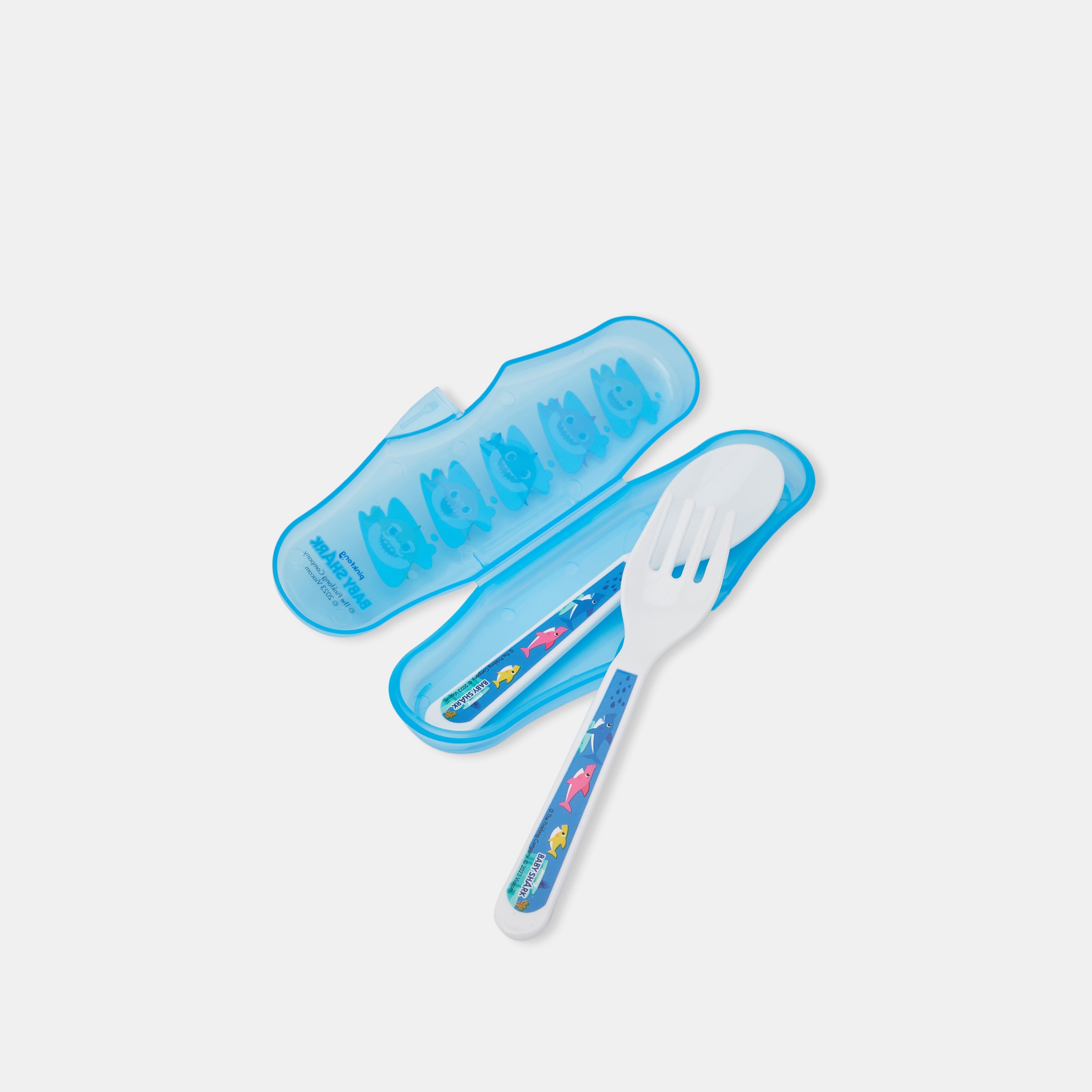 Juego de cubiertos con estuche Bbest Baby Shark - Azul Azul-2