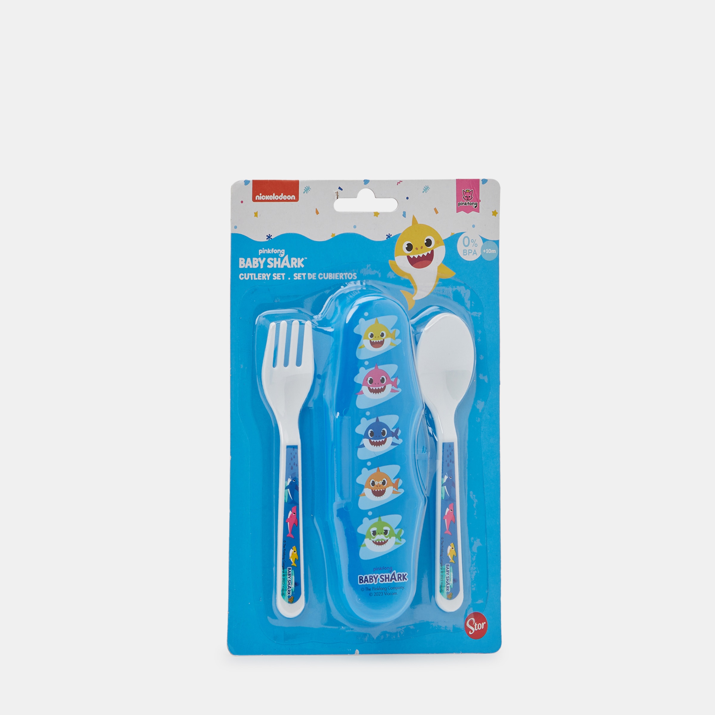 Juego de cubiertos con estuche Bbest Baby Shark - Azul Azul-3
