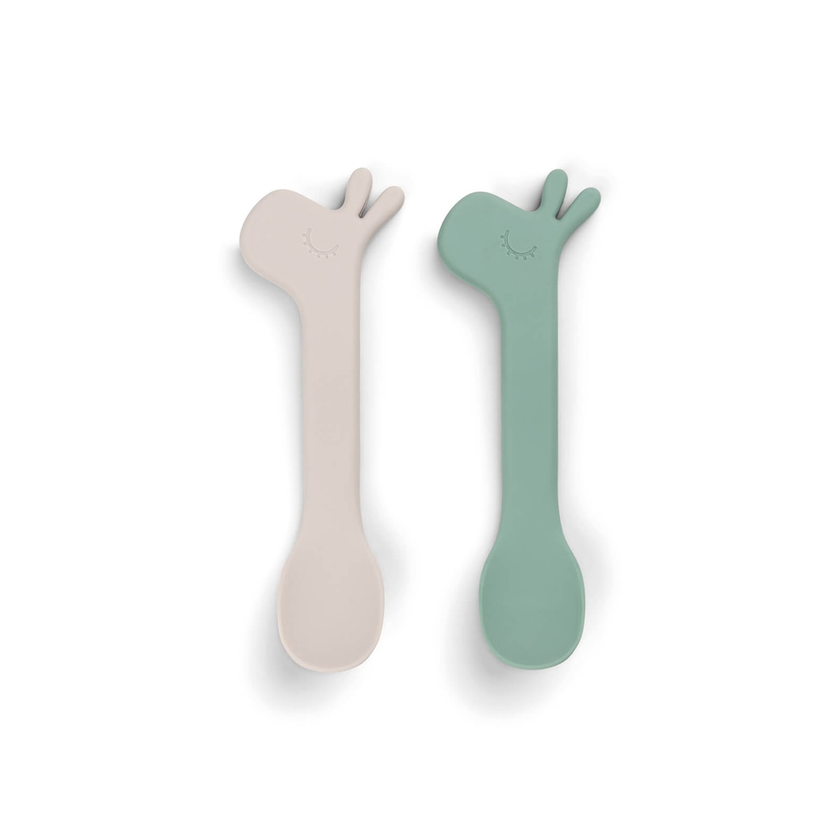 Colher Silicone Lalee Happy Clouds Pack 2 Unidades Verde-1