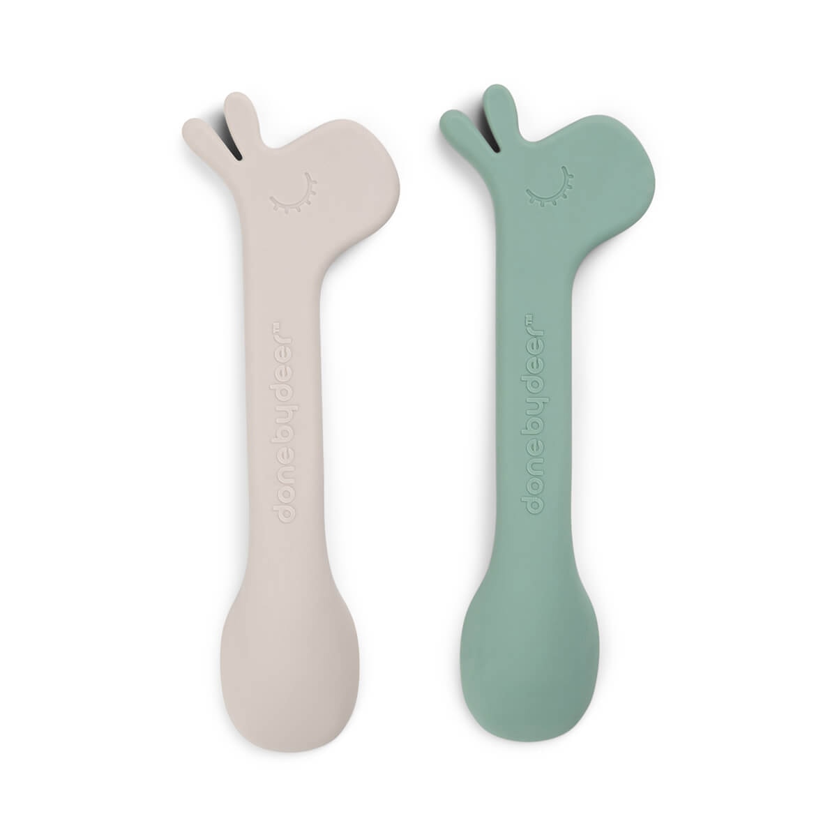 Colher Silicone Lalee Happy Clouds Pack 2 Unidades Verde-3