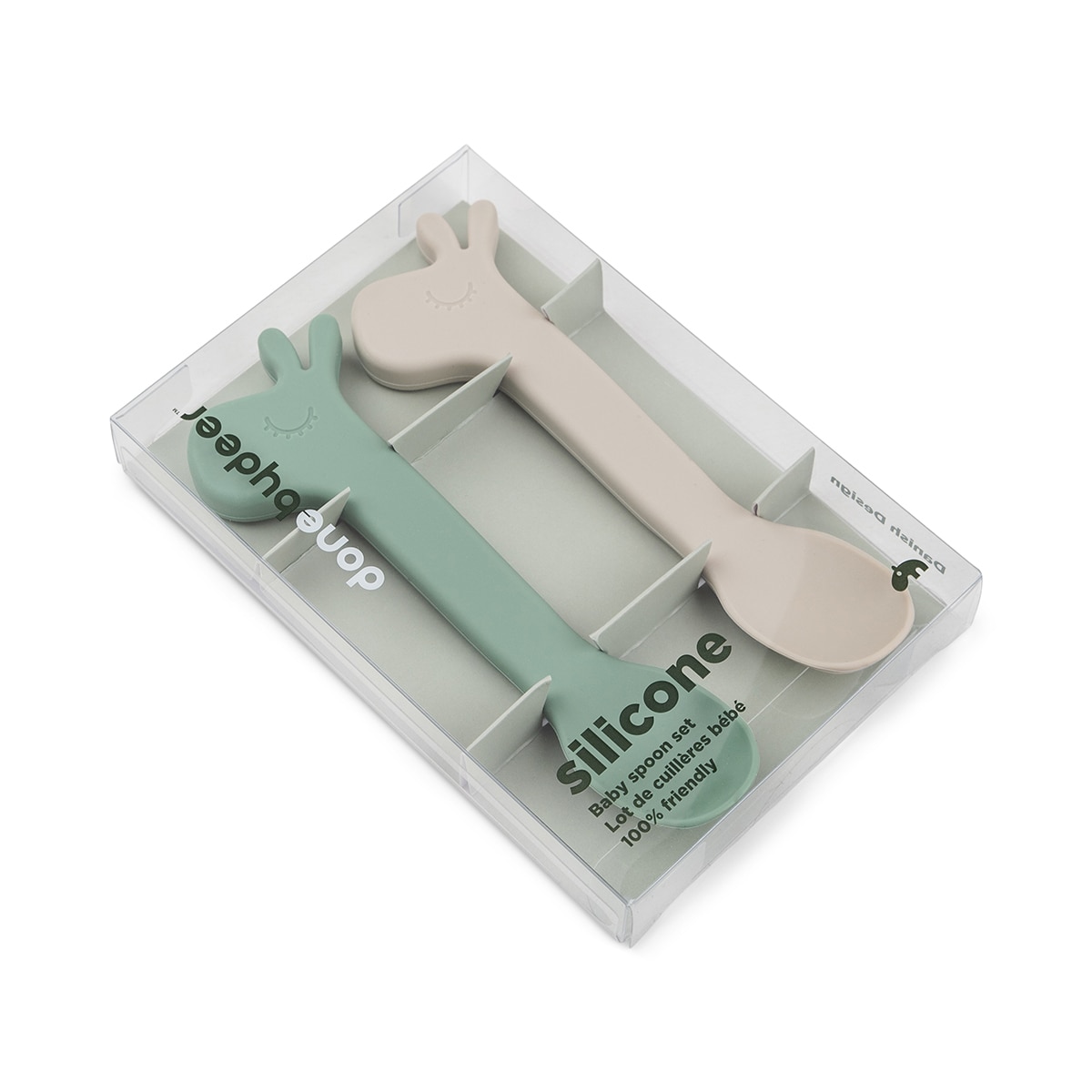 Colher Silicone Lalee Happy Clouds Pack 2 Unidades Verde-4