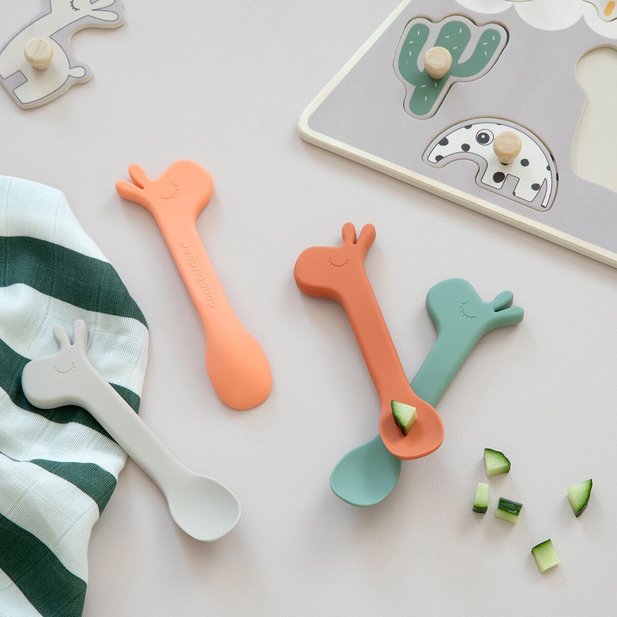Colher Silicone Lalee Happy Clouds Pack 2 Unidades Verde-6