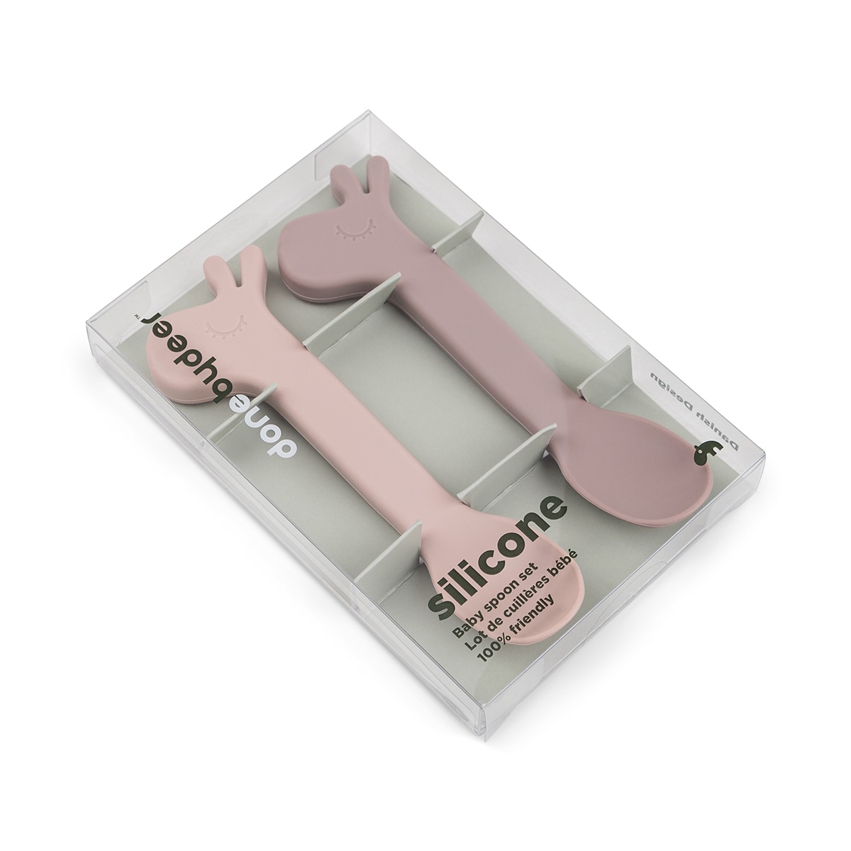 Colher Silicone Lalee Happy Clouds Pack 2 Unidades Rosa-4