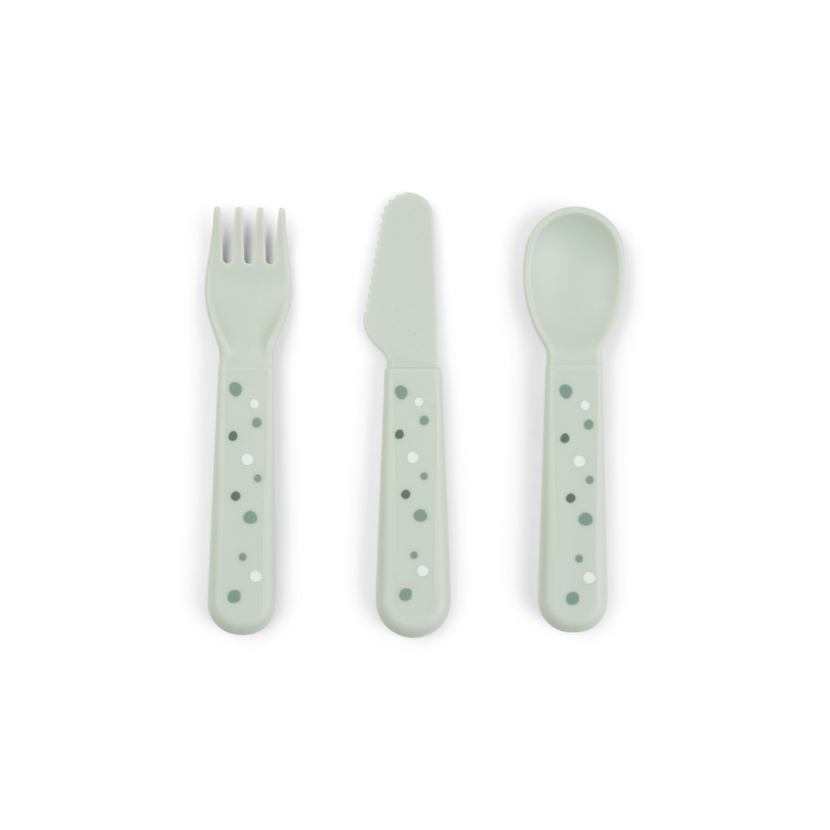 Set de cubiertos Done by Deer 3 piezas colección Foodie - Verde menta Verde menta-1