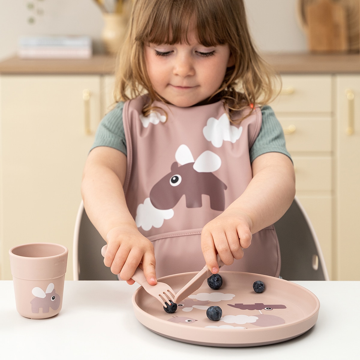 Conjunto de Talheres de 3 Peças Coleção Foodie Rosa-claro-4
