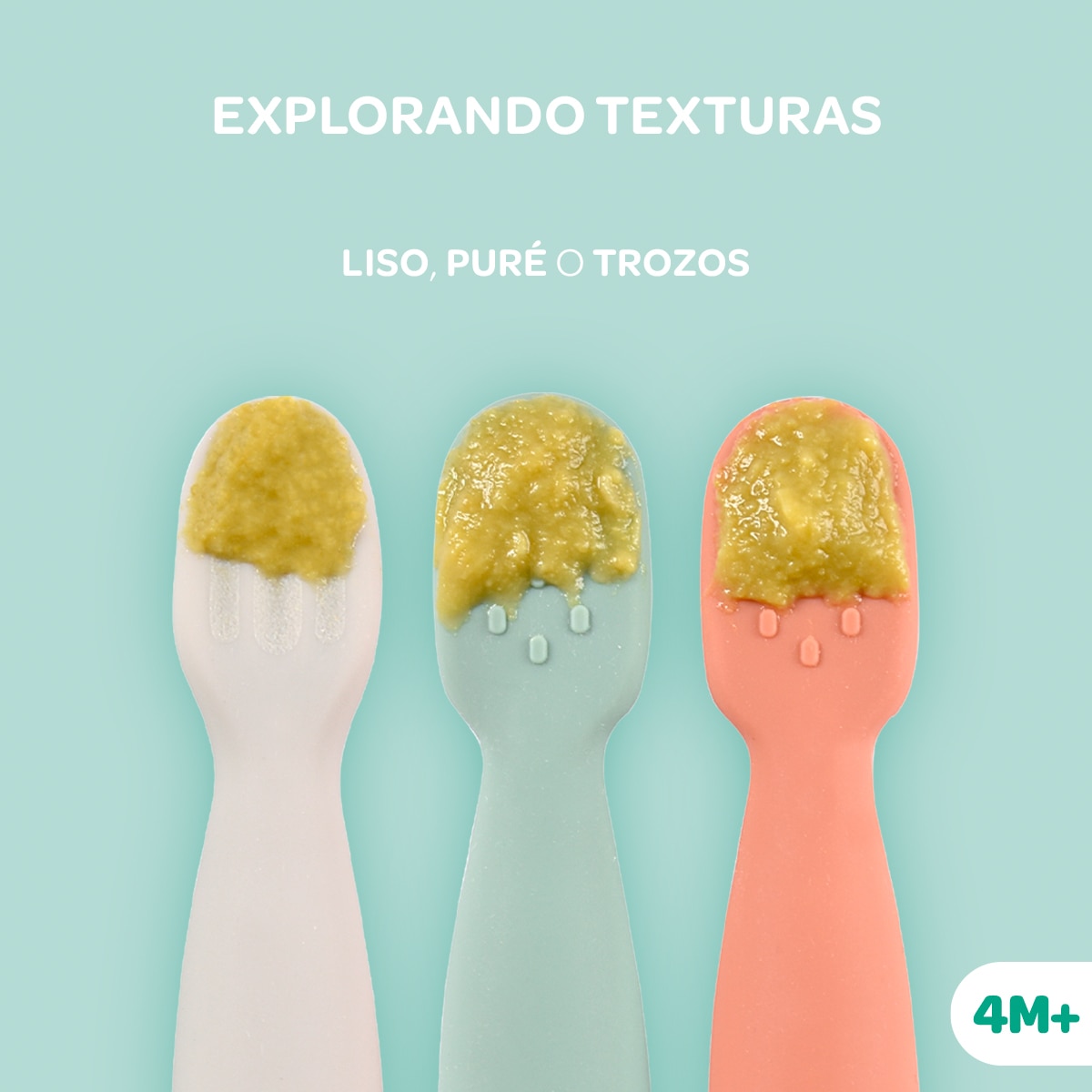 Pre-cucharas de silicona Béaba set 2 unidades - Verde Verde-9