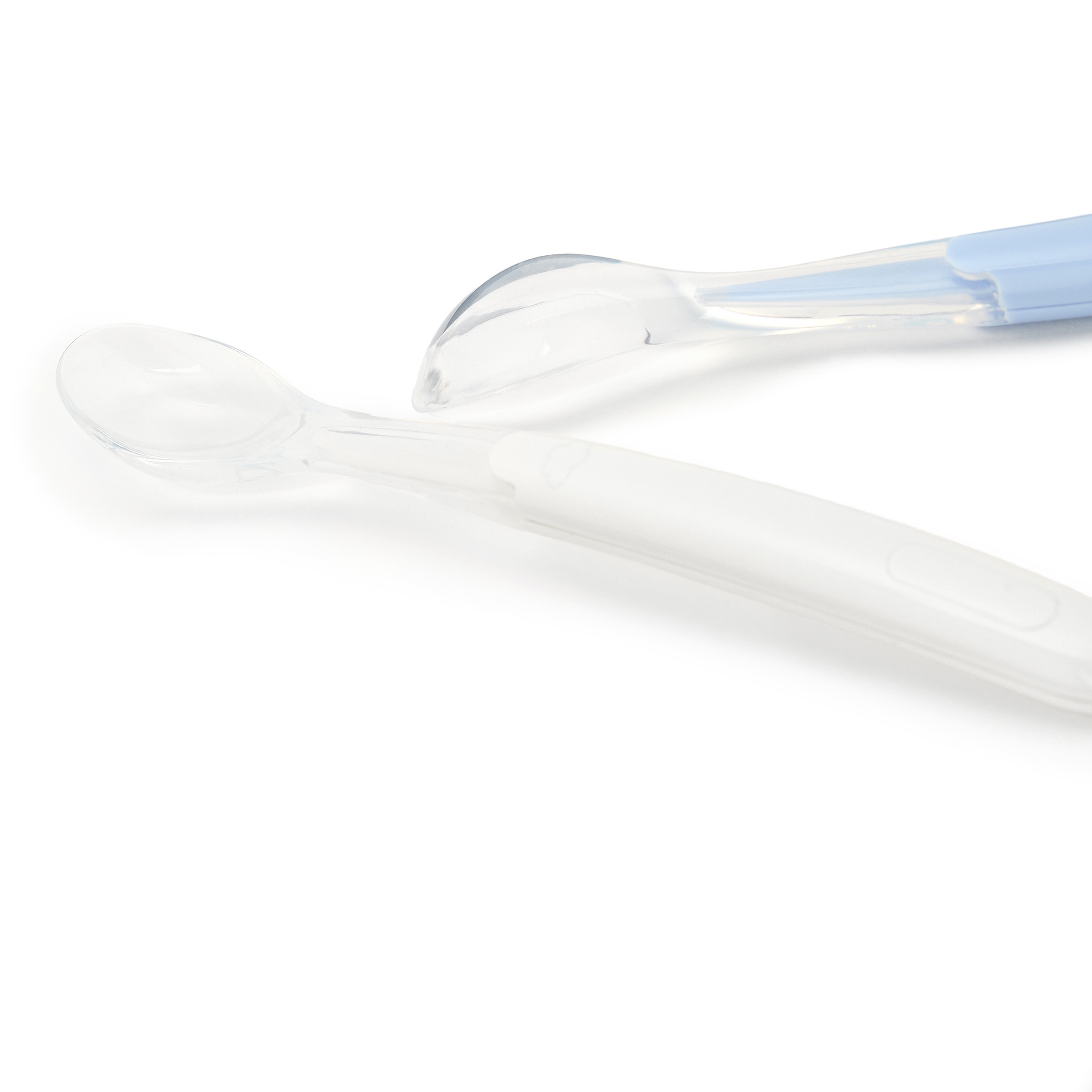 Colheres com Ponta de Silicone - 2 Unid. Azul-claro-2