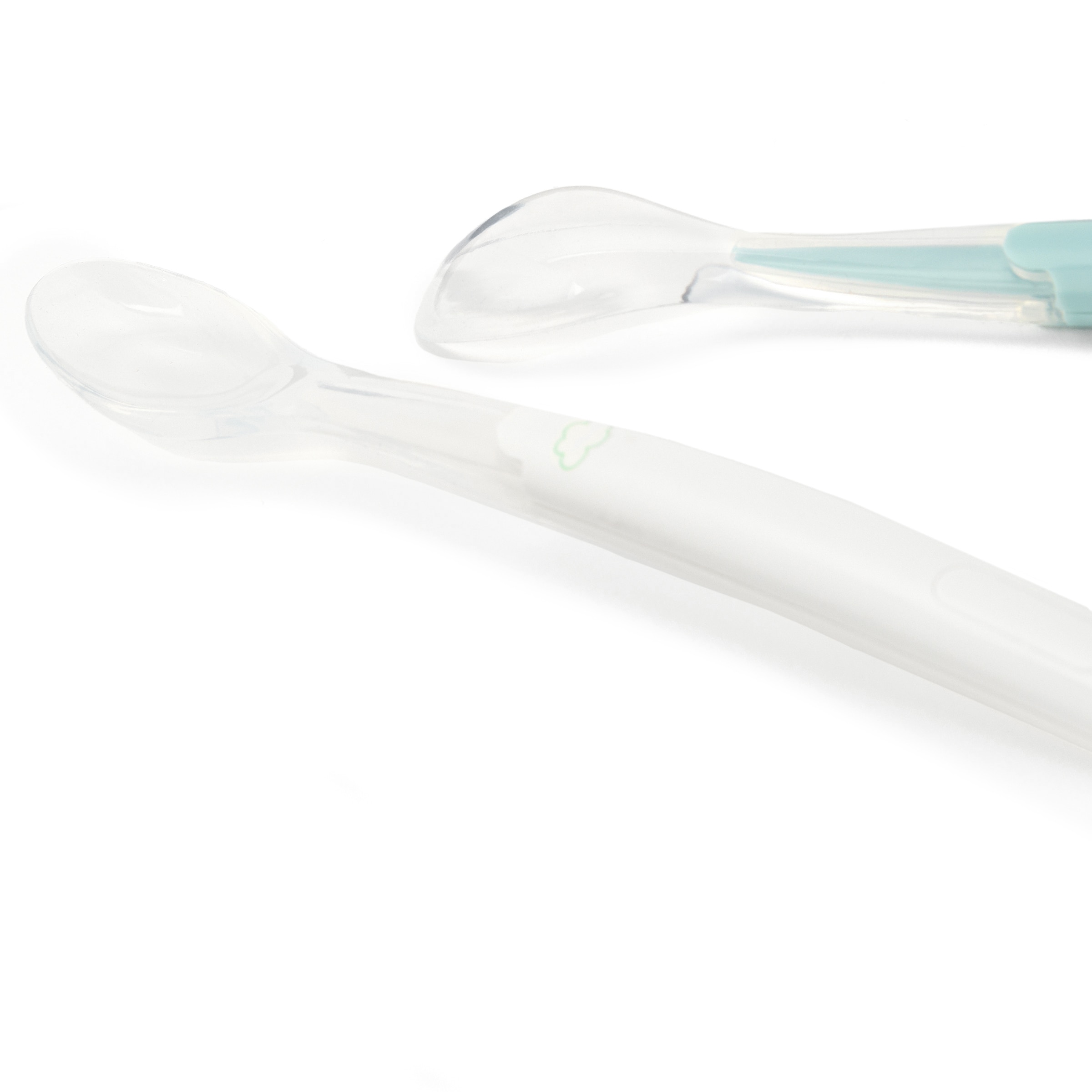 Cucharas con punta de silicona 2uds Cotton Juice Baby Home - Verde Agua Verde Agua-2
