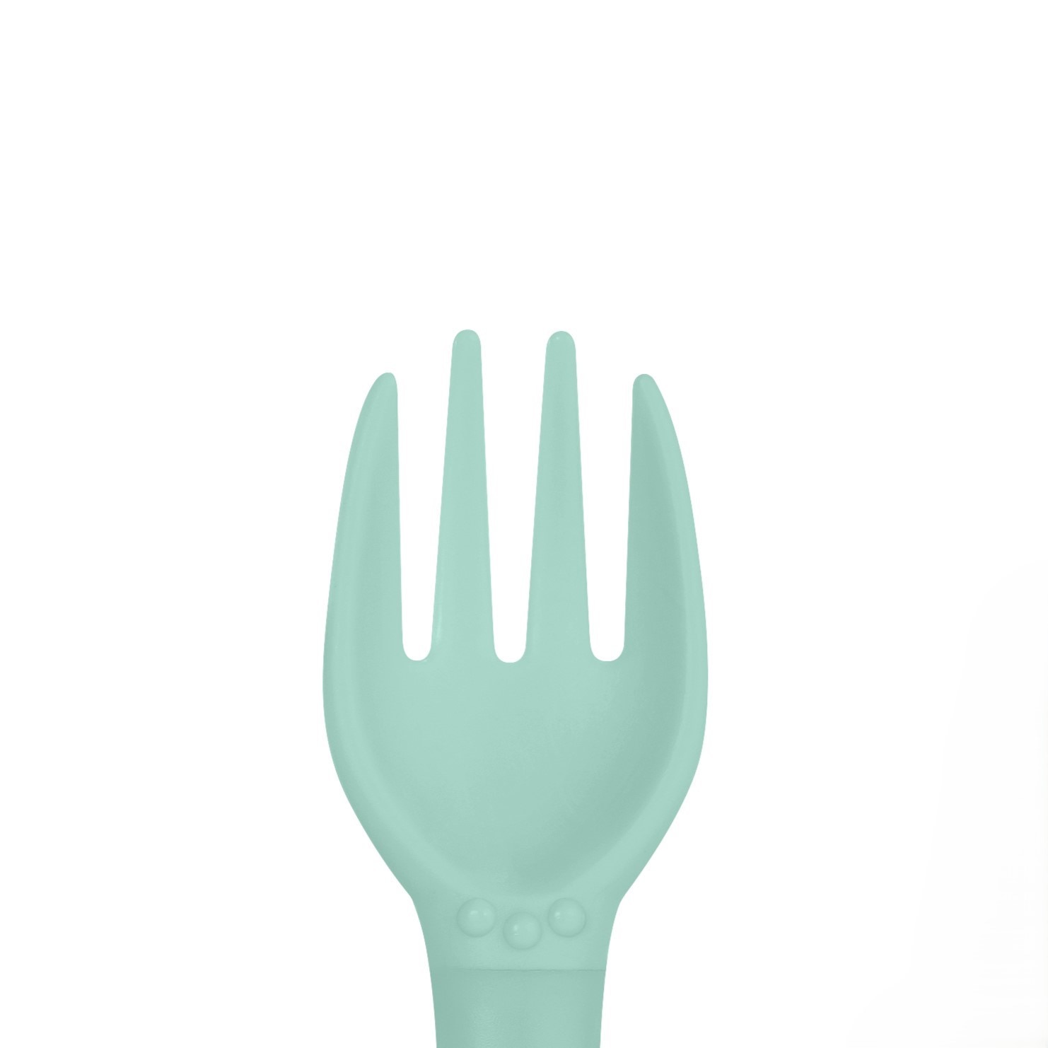 Conjunto de 2 Talheres Infantis Flexíveis Ocean Verde-antiquário-3