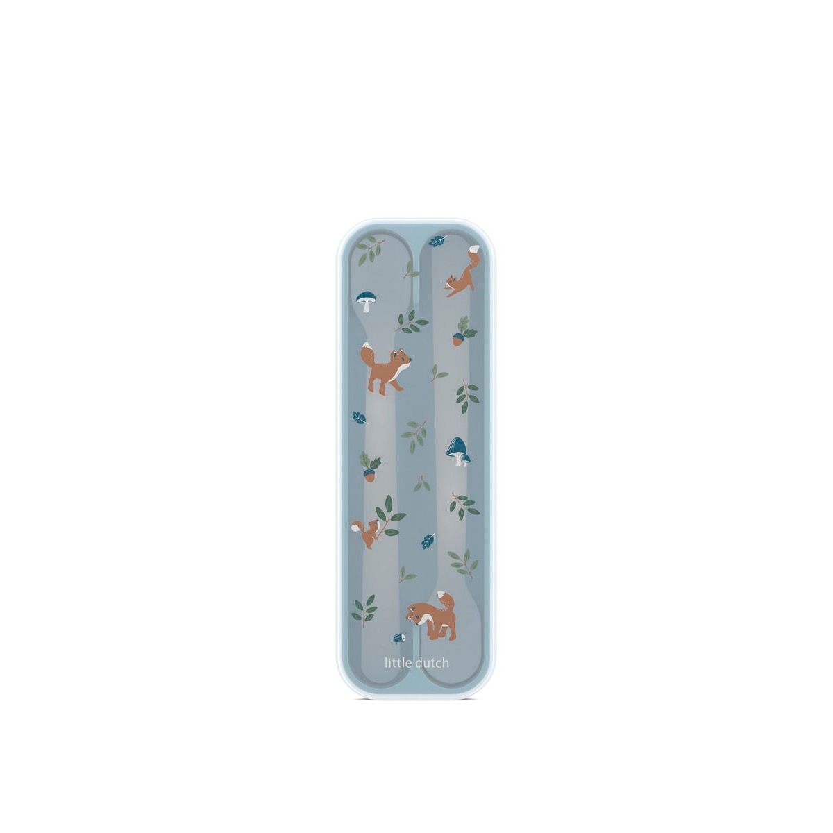 Conjunto 2 colheres Little Dutch com estojo Azul-claro-3