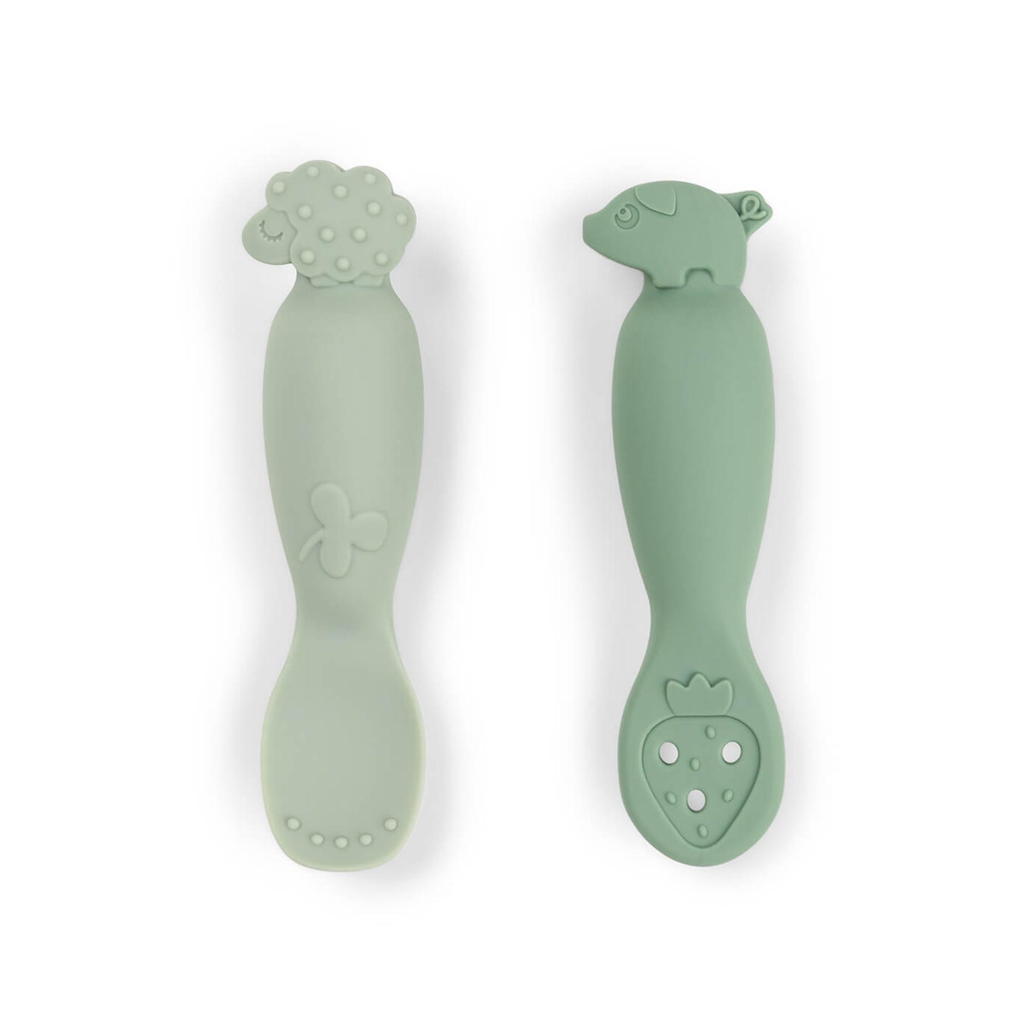 Imagem 0 de Colheres de Aprendizagem de Silicone - 2 Unid. Tiny Farm