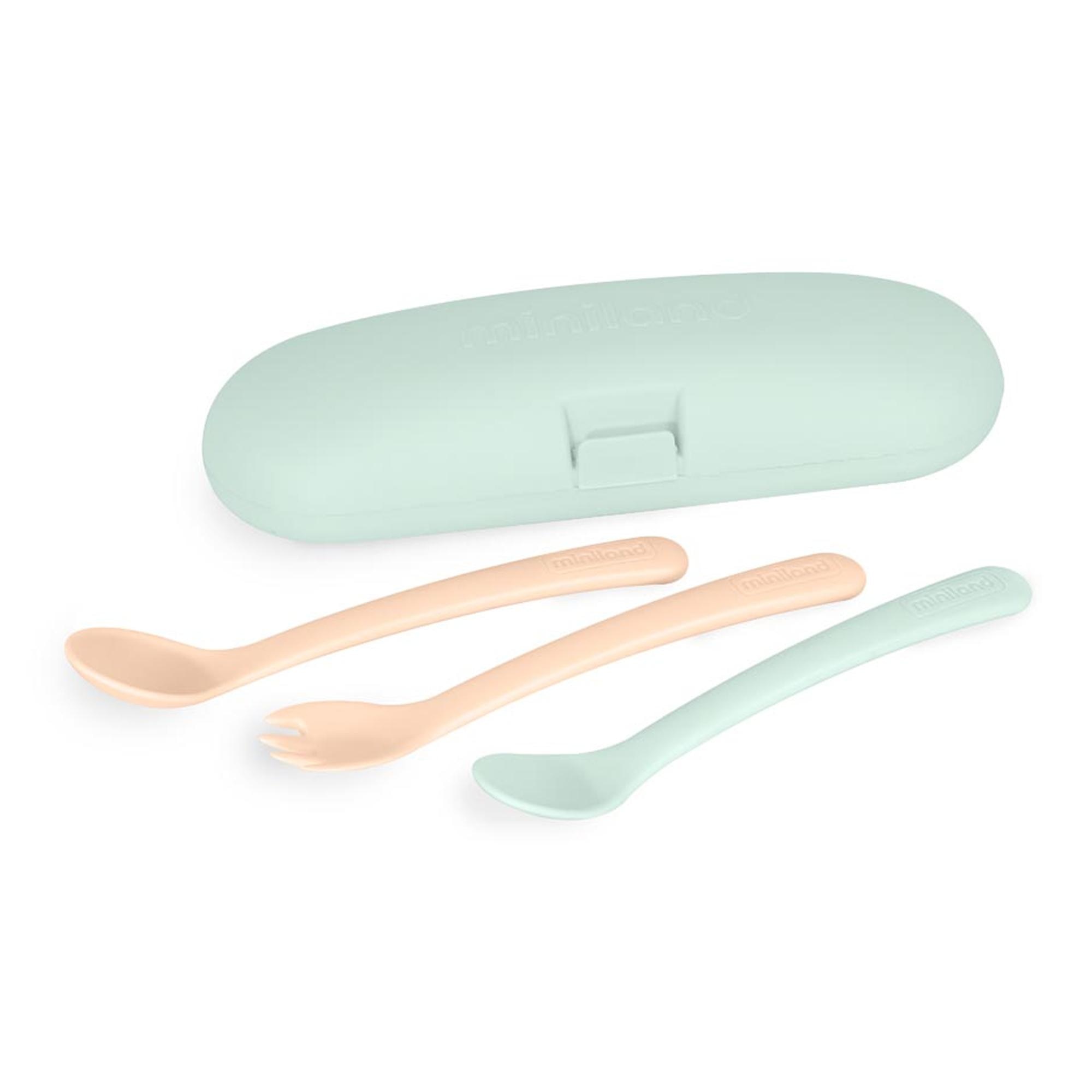 Imagem 0 de Talheres Miniland Picneat 3 peças + Estojo Miniland Hermisize 12 Coleção Dreamland