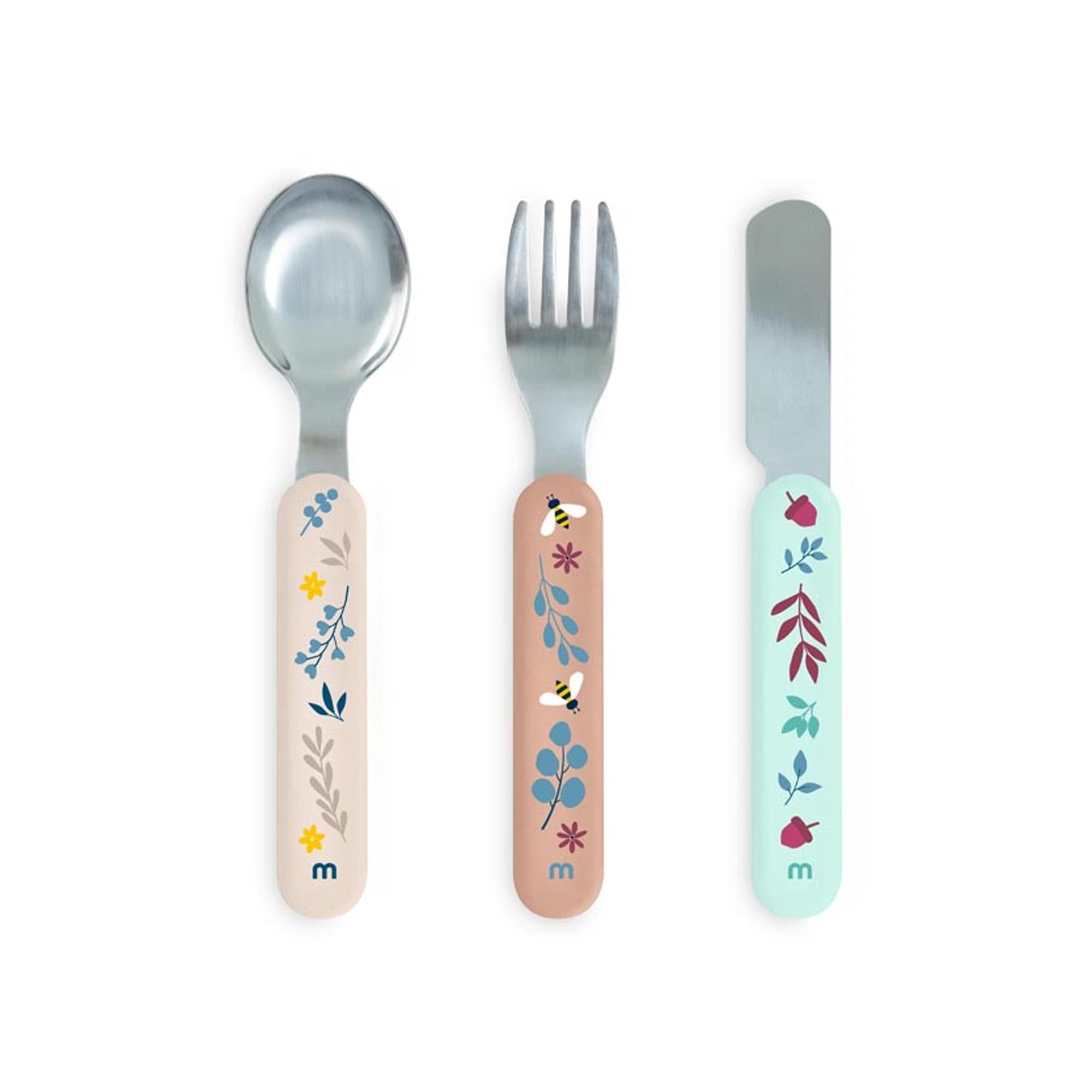 Imagem 0 de Talheres Miniland em Aço Inoxidável 3 peças Coleção Dreamland