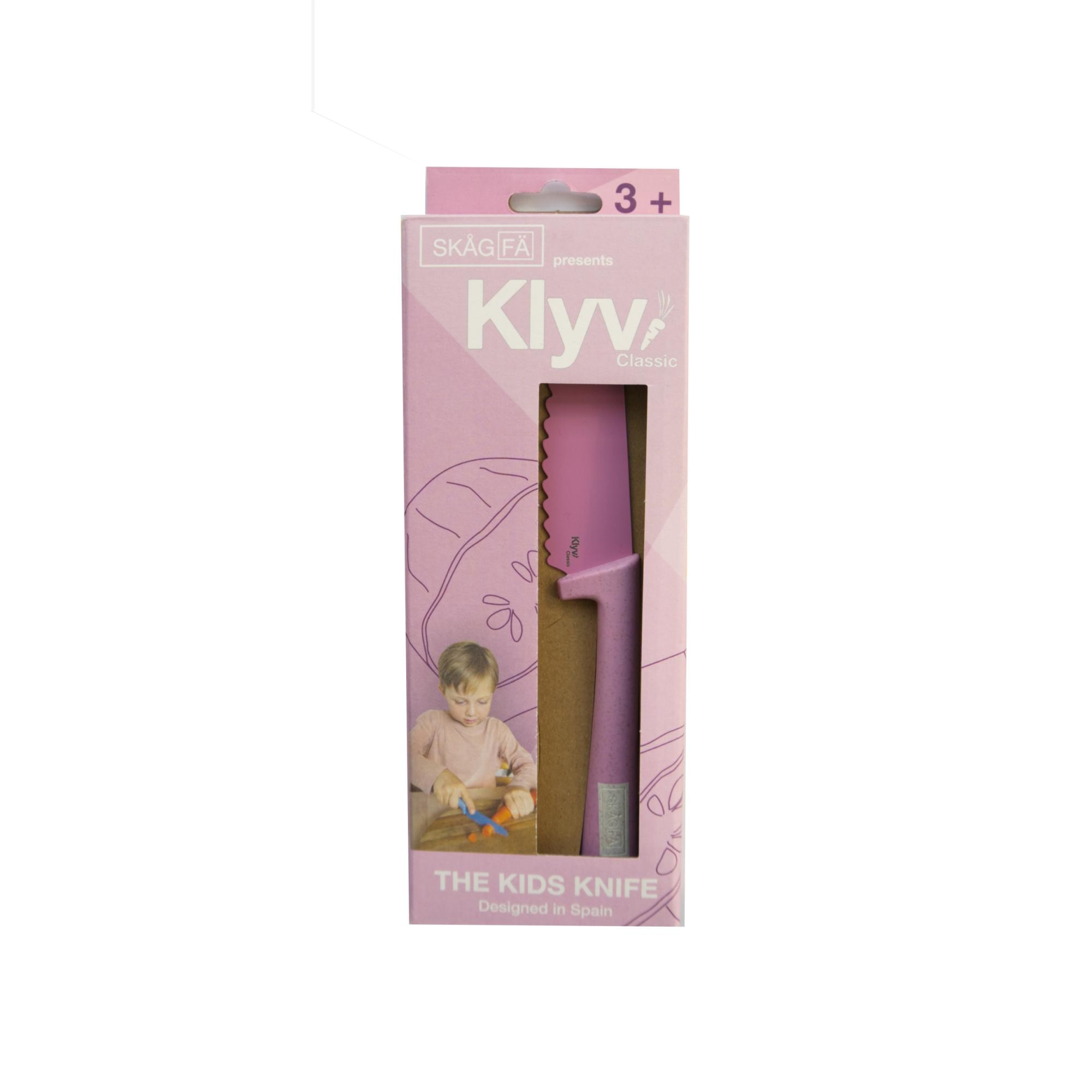 Cuchillo aprendizaje SKAGFA Klyv classic anticorte - Rosa claro Rosa claro-2