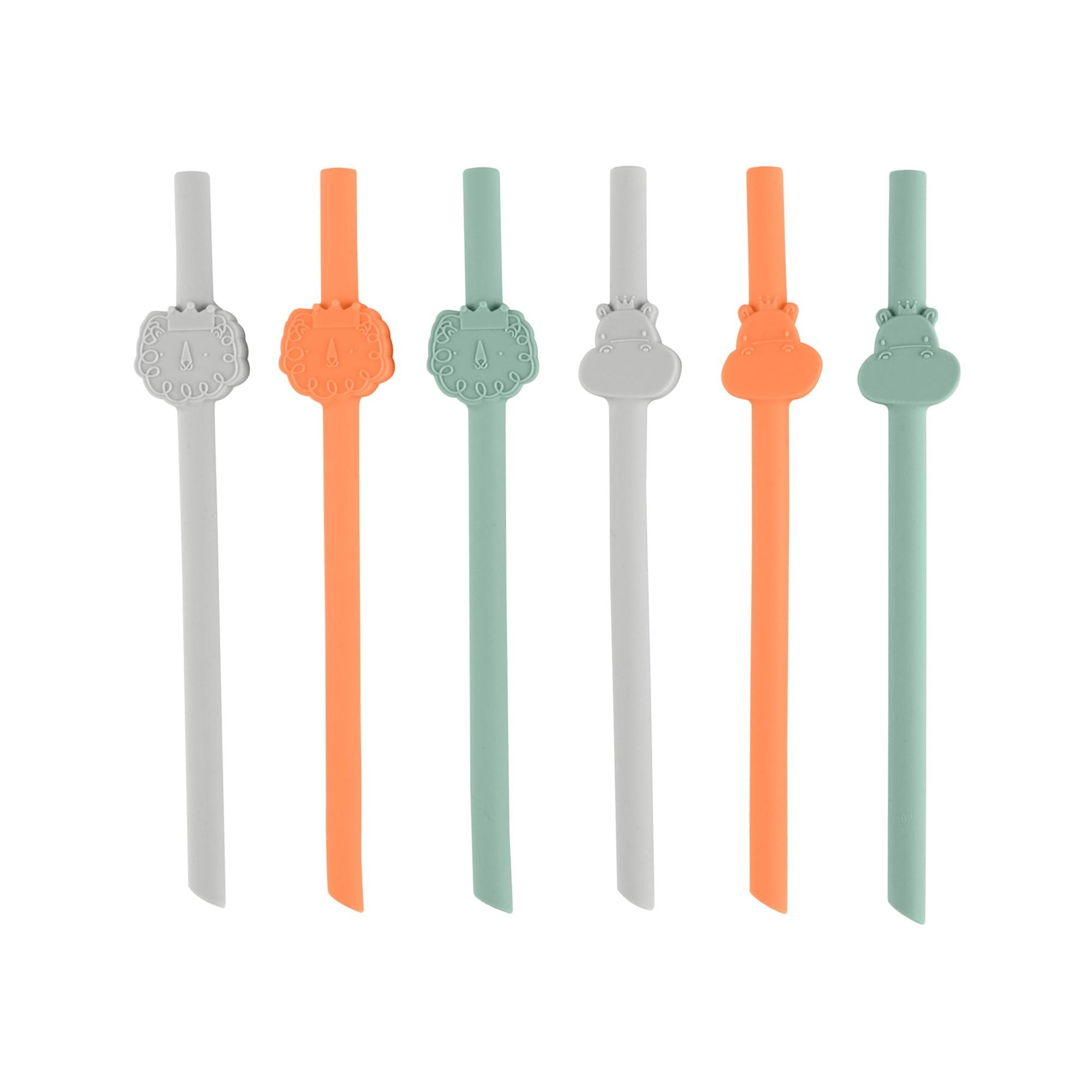 Set pajitas Chicco silicona 6ud, 12 meses - Multicolor Multicolor-3