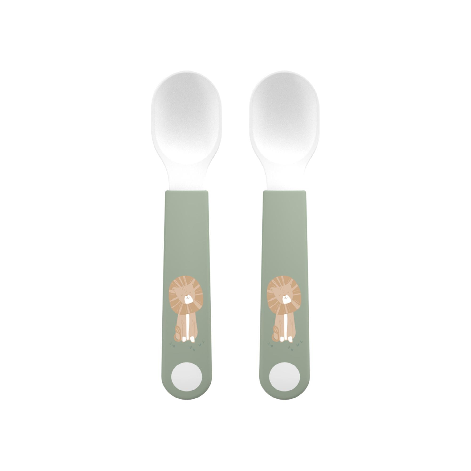 Imagen 1 de Set 2 cucharas Little Dutch con estuche colec. Safari Friends Verde anticuario