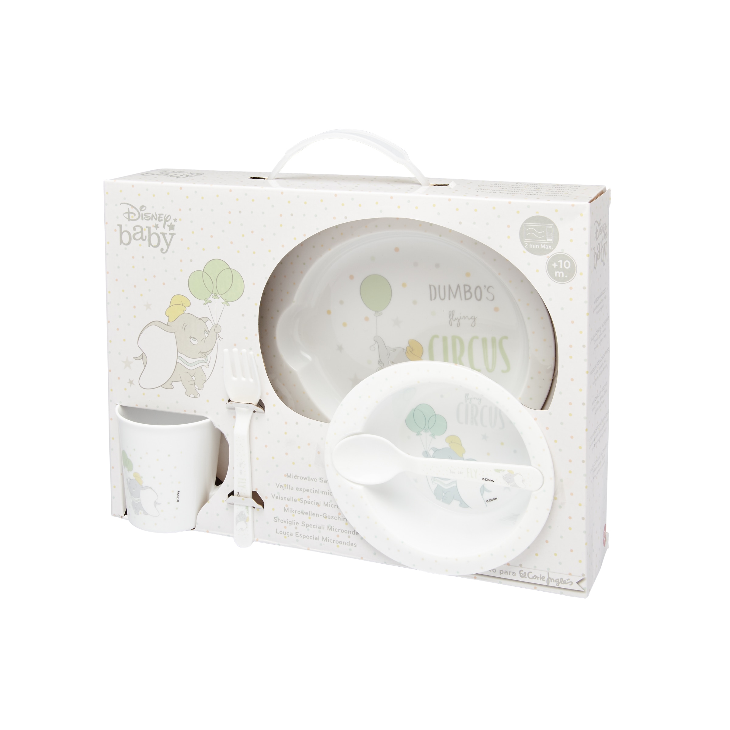 Loiça 5 Peças Dumbo Apta para Micro-Ondas Multicolor-2