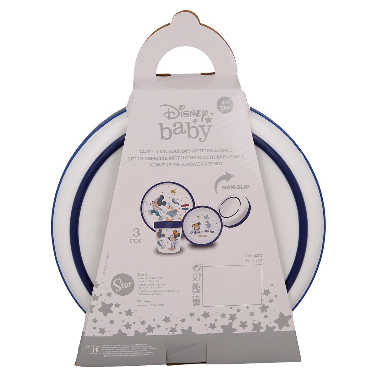 Conjunto 3 Peças Mickey/Minnie - Azul Azul-4
