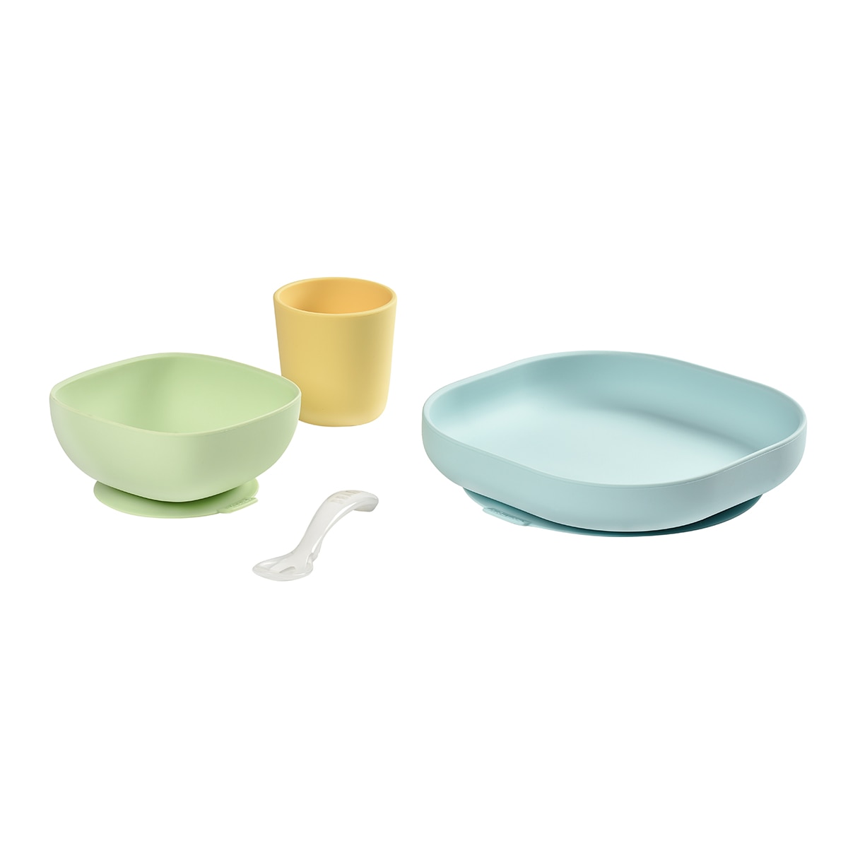 Vajilla 4 piezas silicona - Verde Verde-2