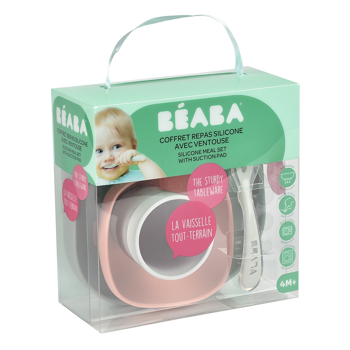 Loiça de 4 Peças em Silicone Cinzento-5