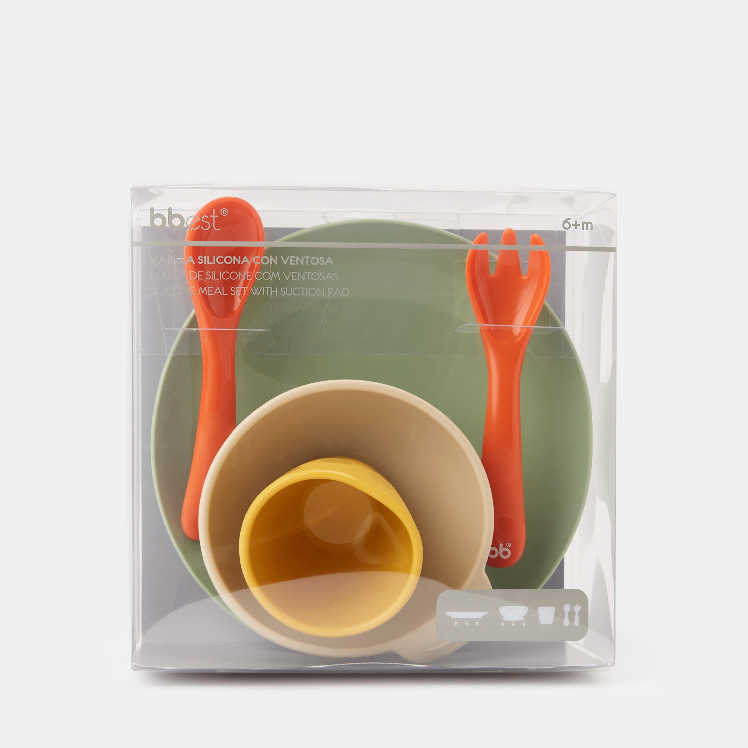Loiça de 5 Peças de Silicone Multicolor-2