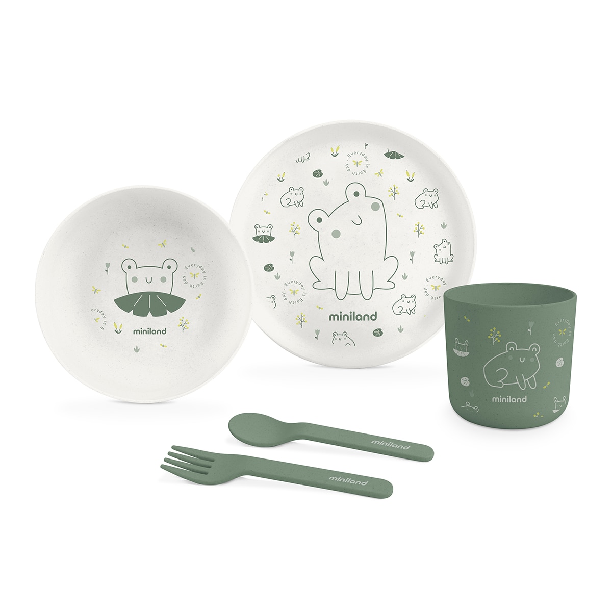 Imagem 0 de Serviço de Mesa 4 Peças ECO Naturmeal Frog