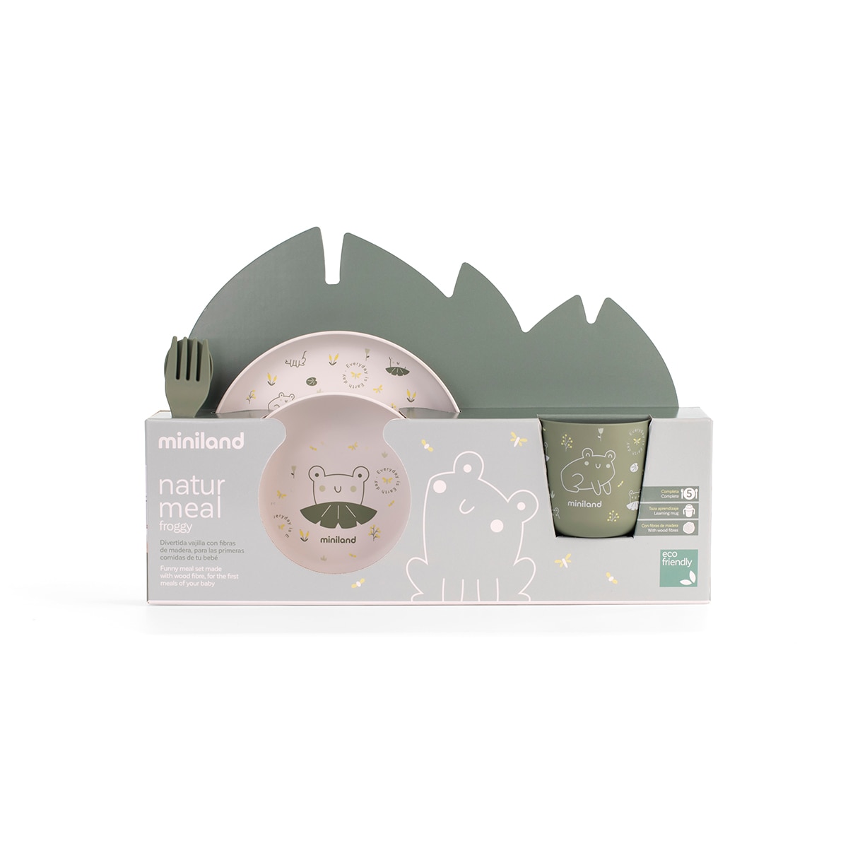 Loiça 4 Peças ECO Naturmeal Verde-escuro-2