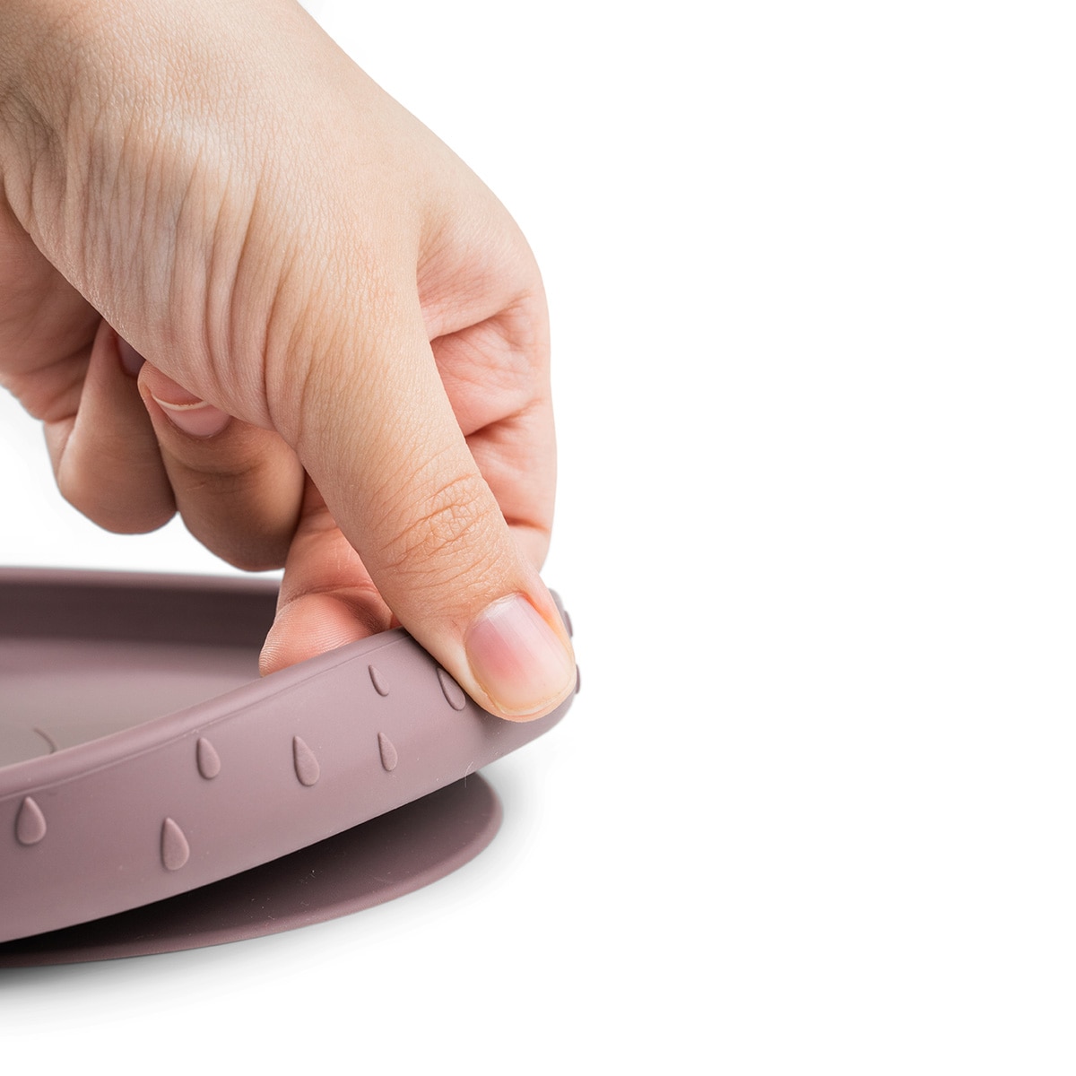 Loiça de 3 Peças de Silicone Antiderrapante Stick&Stay Rosa-6