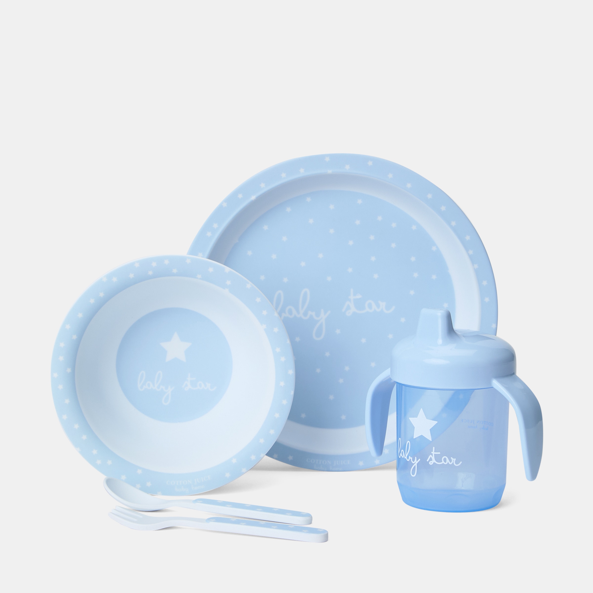Cotton Juice Baby Home - Vajilla 5 piezas Cotton Juice Baby Home Estrellas.