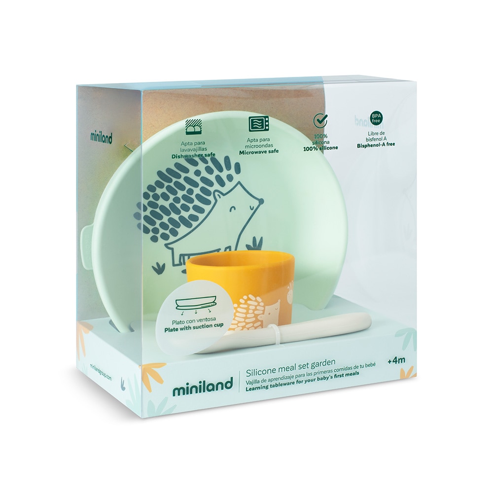Loiça de 3 Peças em Silicone Verde-antiquário-7