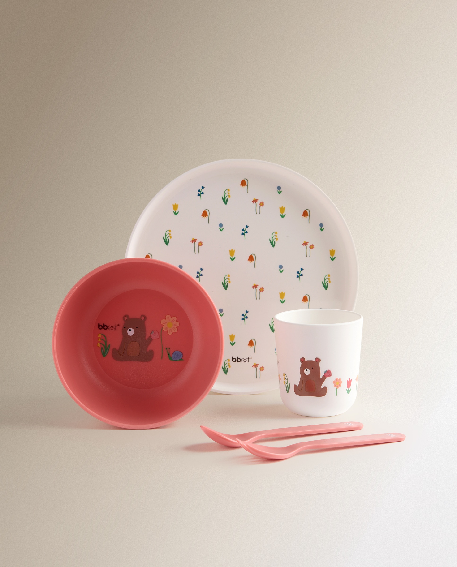 Imagem 0 de Conjunto de louça de 5 peças Bbest Flor - coleção Little Bugs