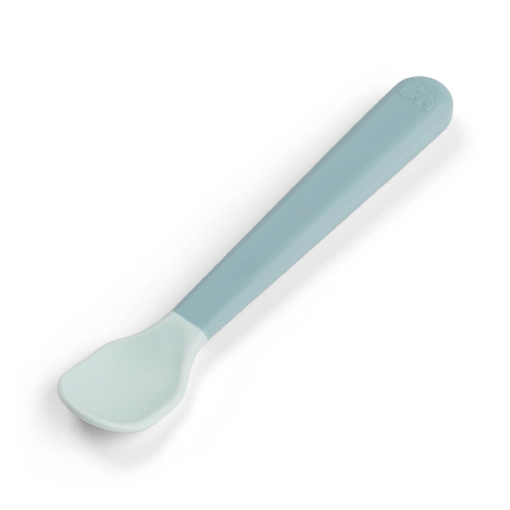Conjunto a Minha Primeira Loiça de Silicone com Ventosa Tiny Farm, 3 Peças Azul-claro-2