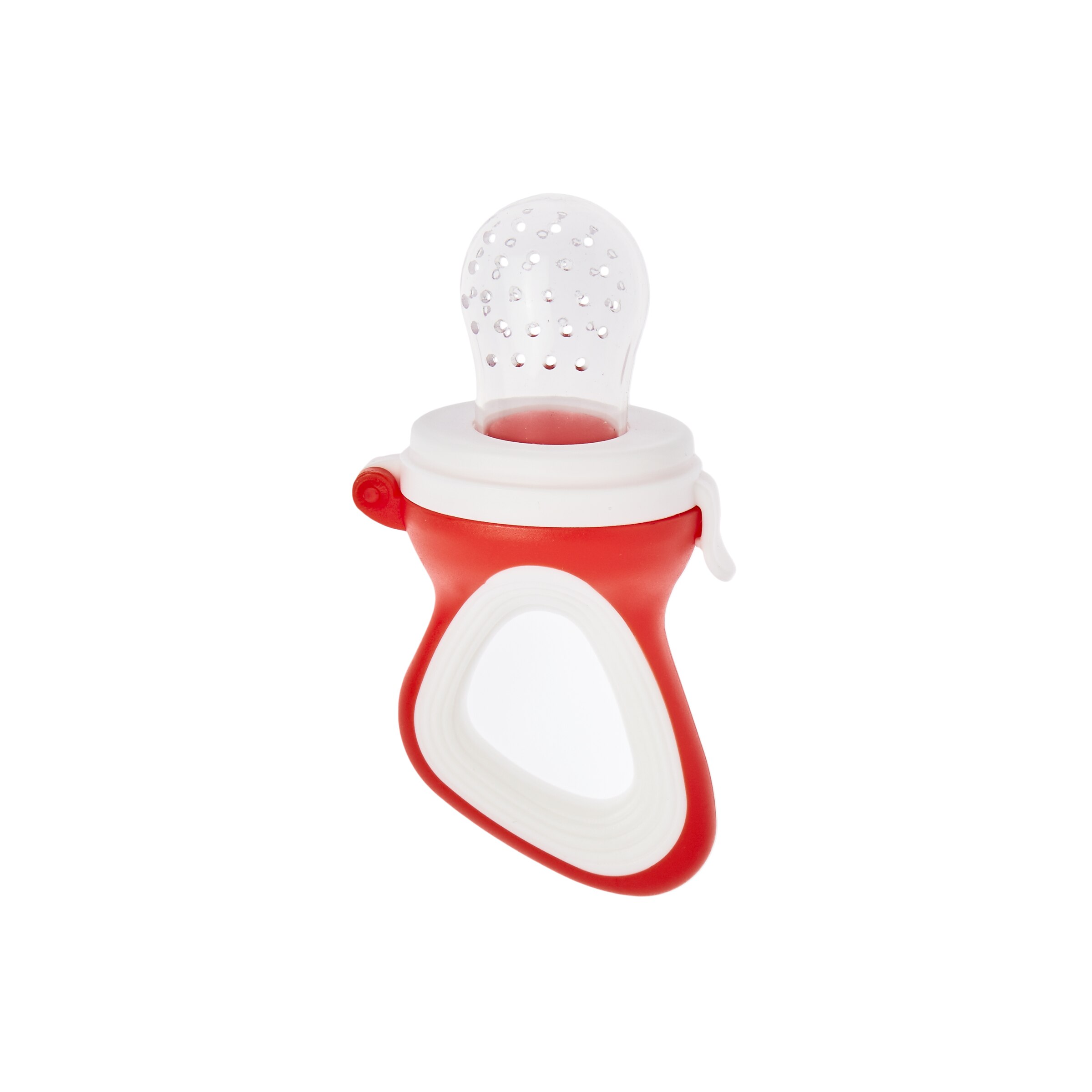 Alimentador anti-asfixia para frutas em silicone vermelho Vermelho-2