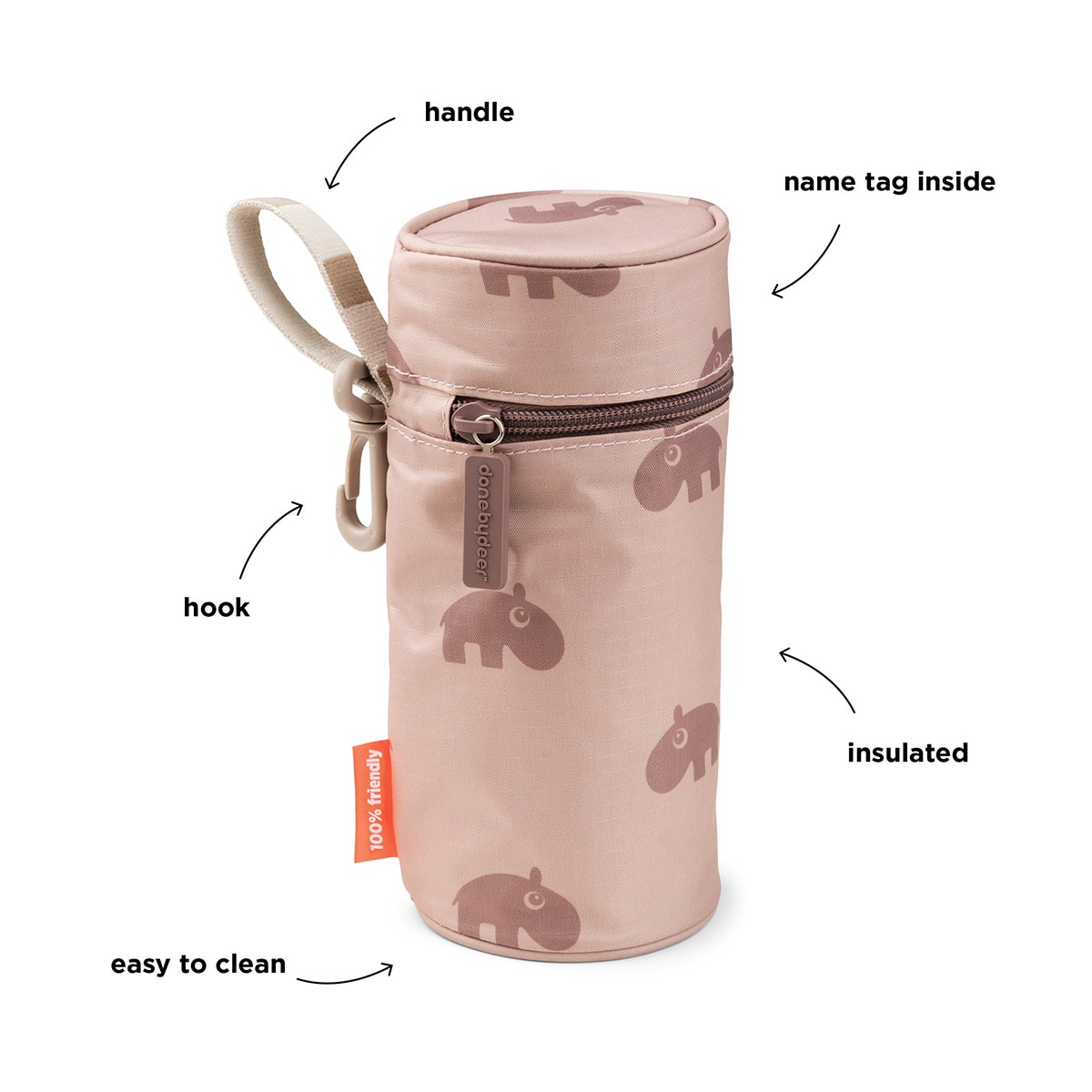 Bolso isotérmico líquidos Done by Deer con asa - Rosa Amor Rosa Amor-4