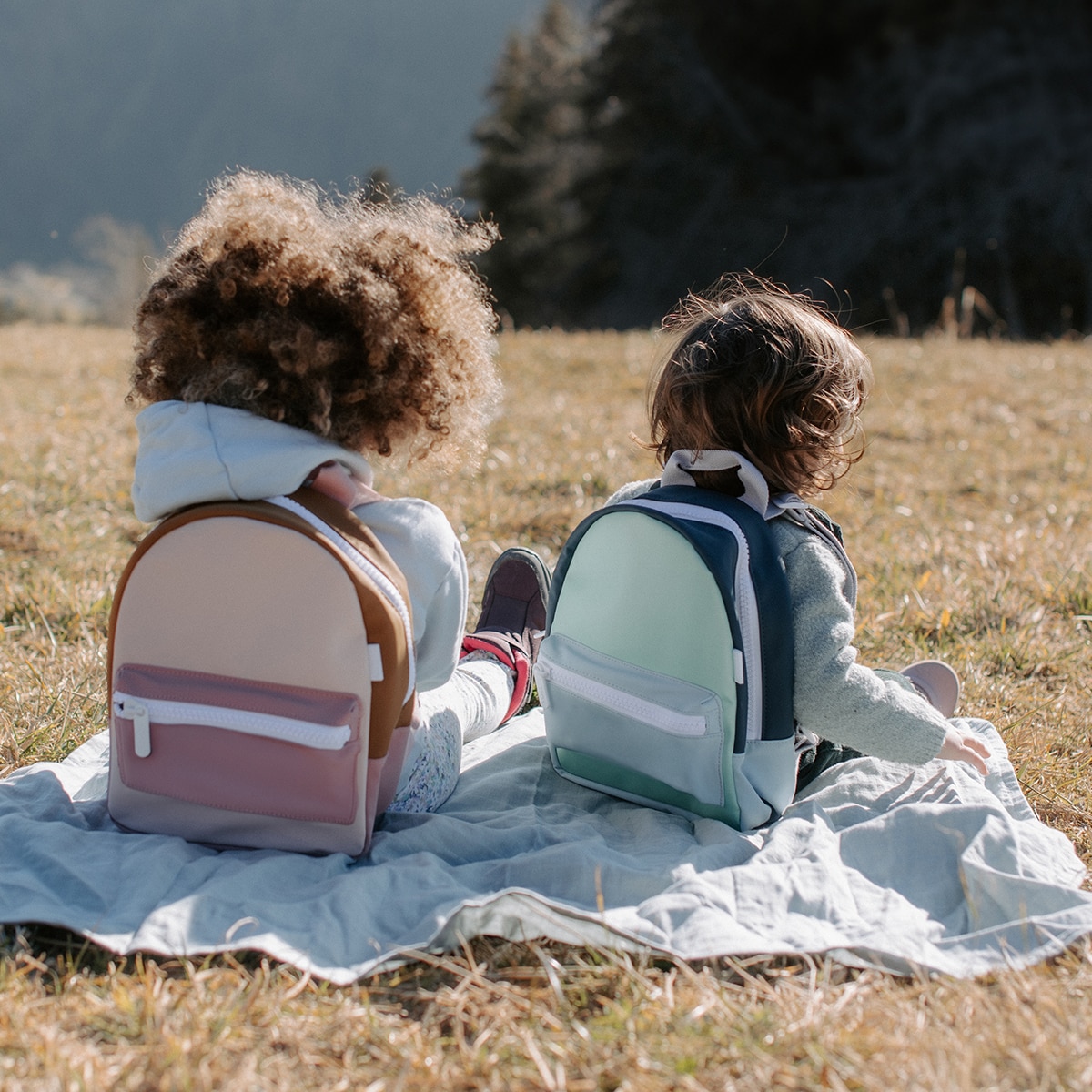 Mochila Infantil Faro em Tecido Impermeável Rosa-claro-12