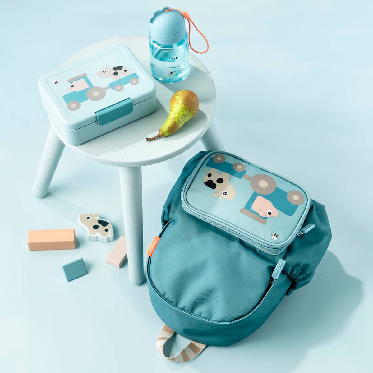 Mochila infantil guardería Done by Deer impermeable - Azul Cielo Azul Cielo-7