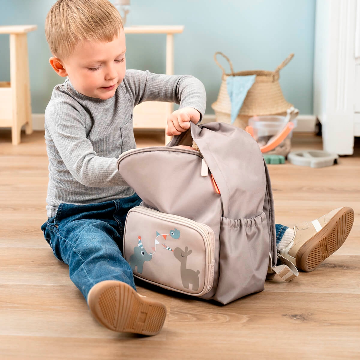 Mochila infantil guardería Done by Deer impermeable - Arena Arena-4