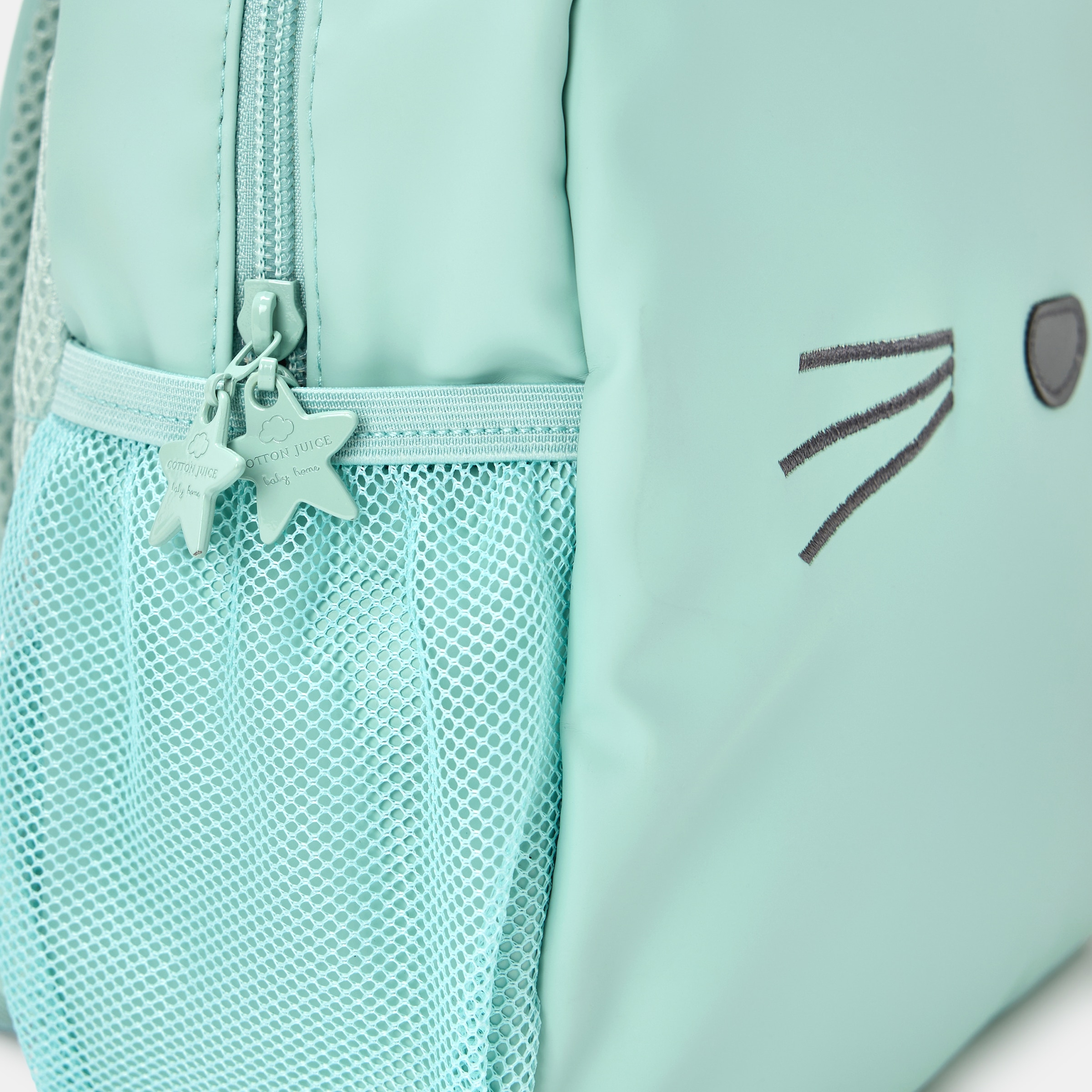 Imagen 3 de Mochila Guardería Cotton Juice Baby Home - Bigotes - Verde Mint Verde Mint