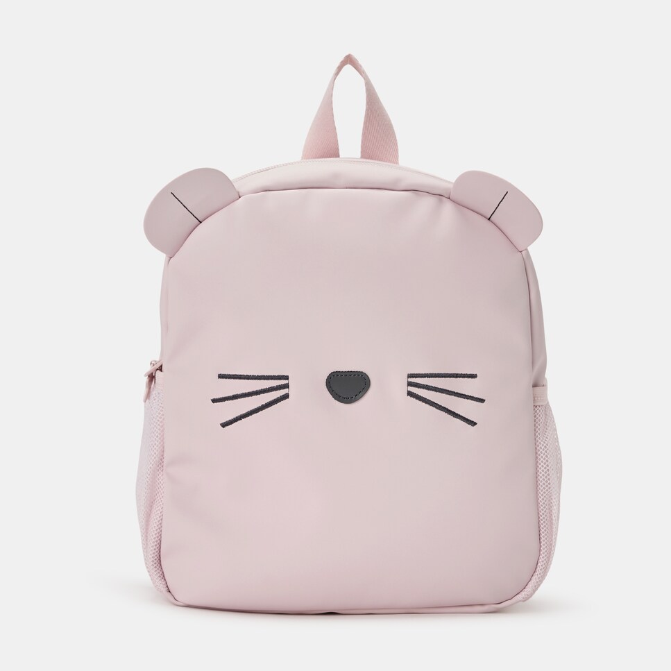 Imagen 1 de Mochila Guardería Cotton Juice Baby Home - Bigotes Rosa claro