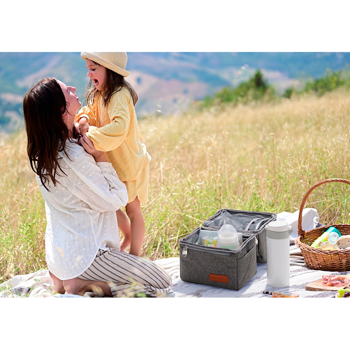 Bolsa isotérmica Momcozy Cinzentos-5