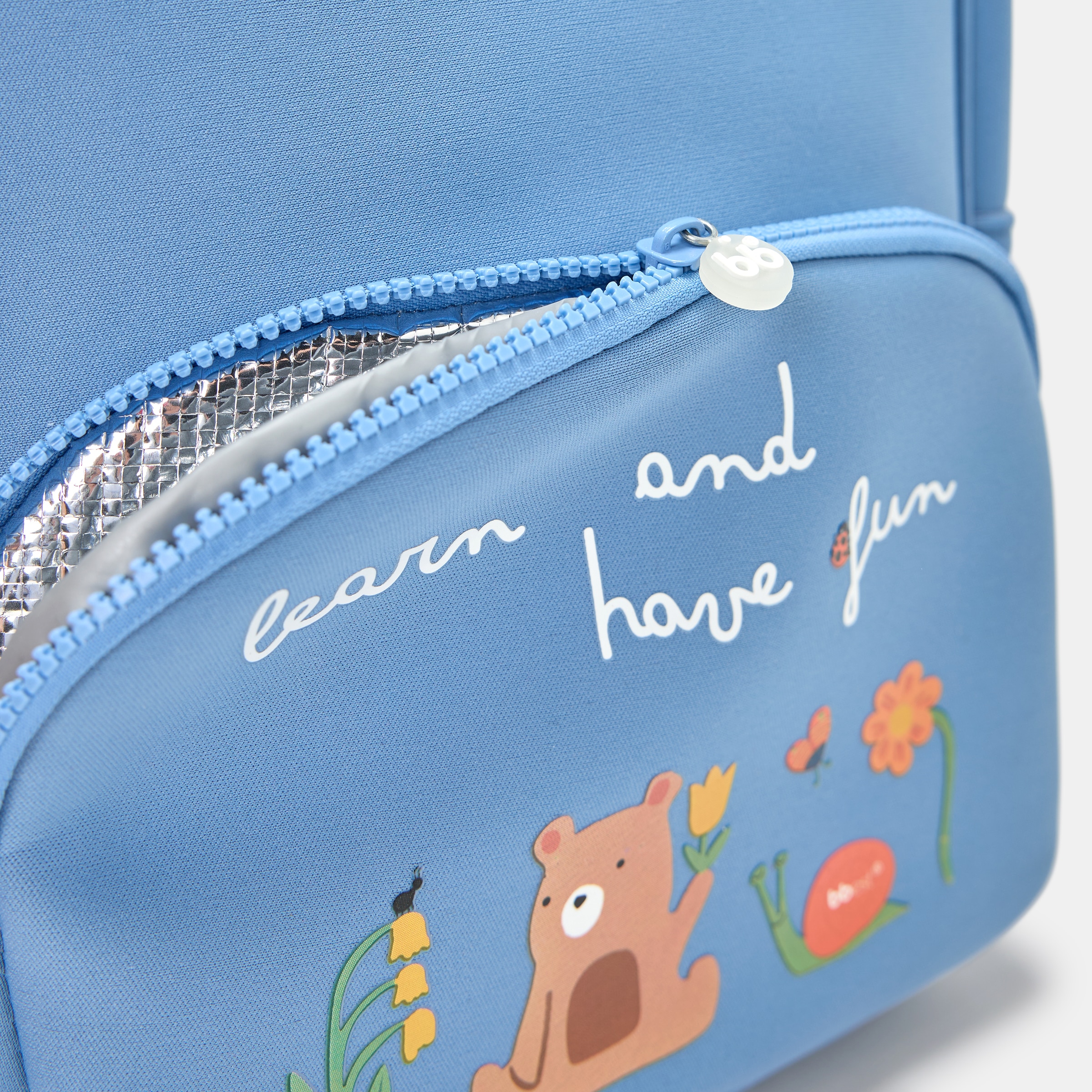 Mochila Bbest com bolso térmico - Little Bugs Azul-3