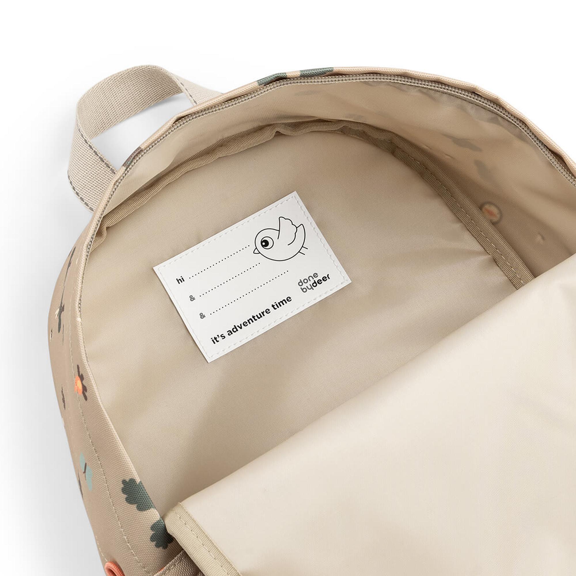 Mochila guardería Done by Deer 7,5l colecc. Tiny Trails - Beige Sierra Beige Sierra-4