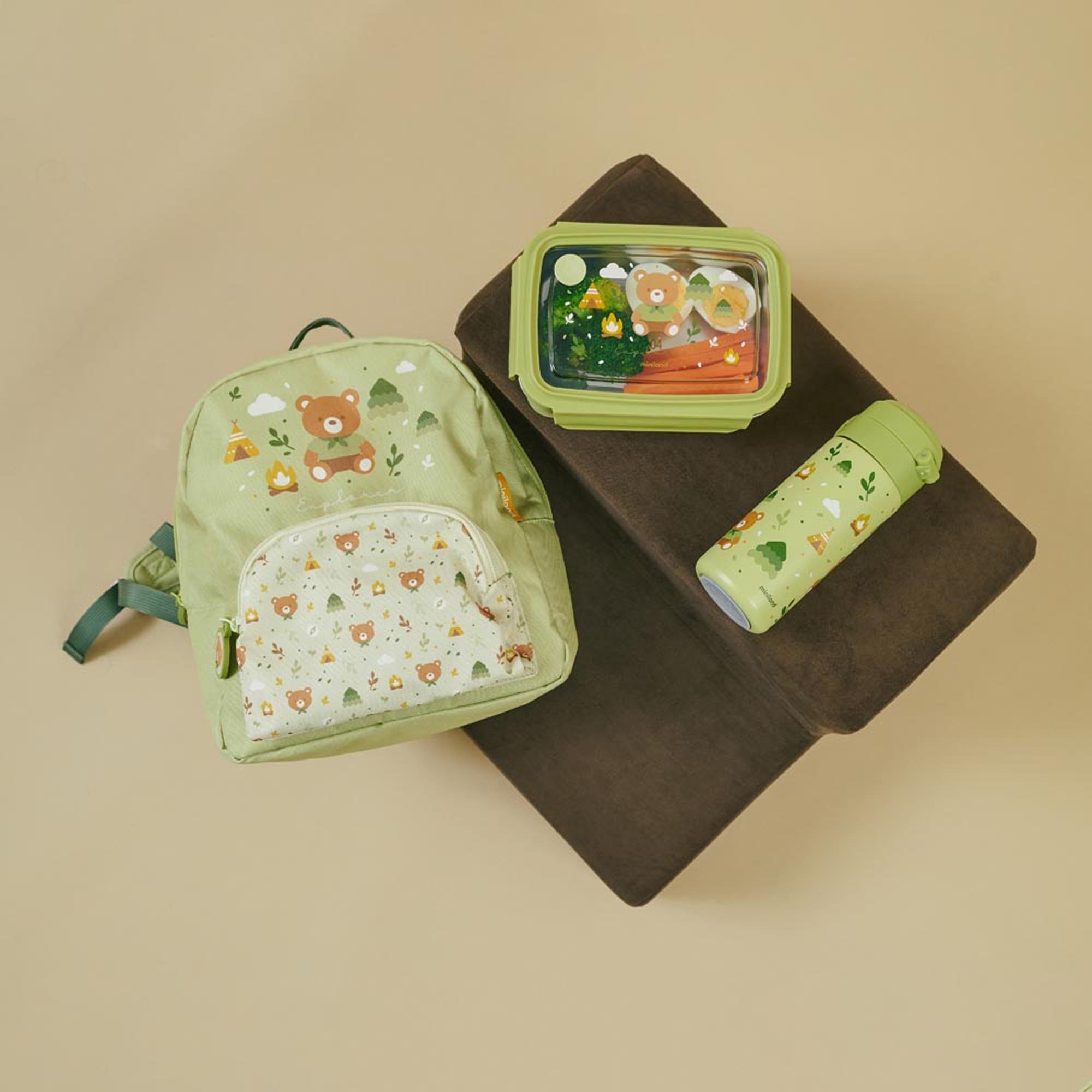 Mochila para Creche Verde Primavera-8