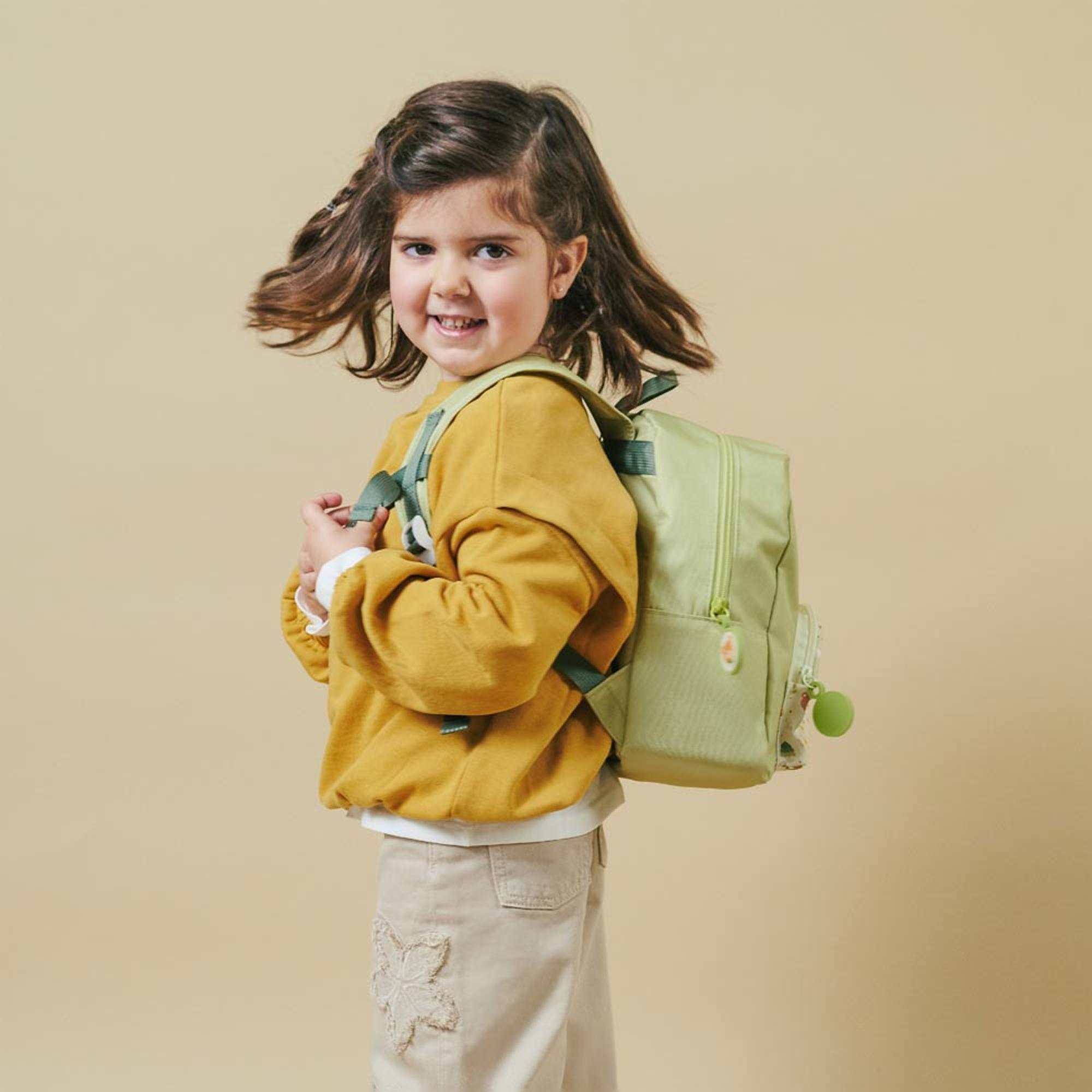 Mochila para Creche Verde Primavera-11