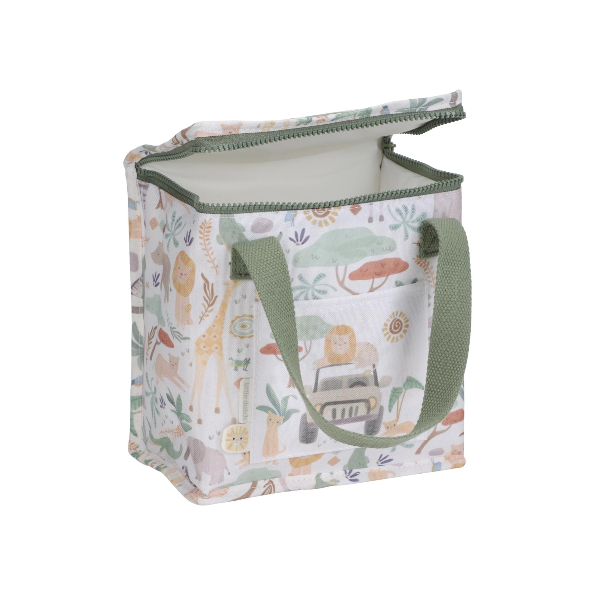 Bolsa Isotérmica Little Dutch para almuerzo colec. Safari Friends - Verde anticuario Verde anticuario-2